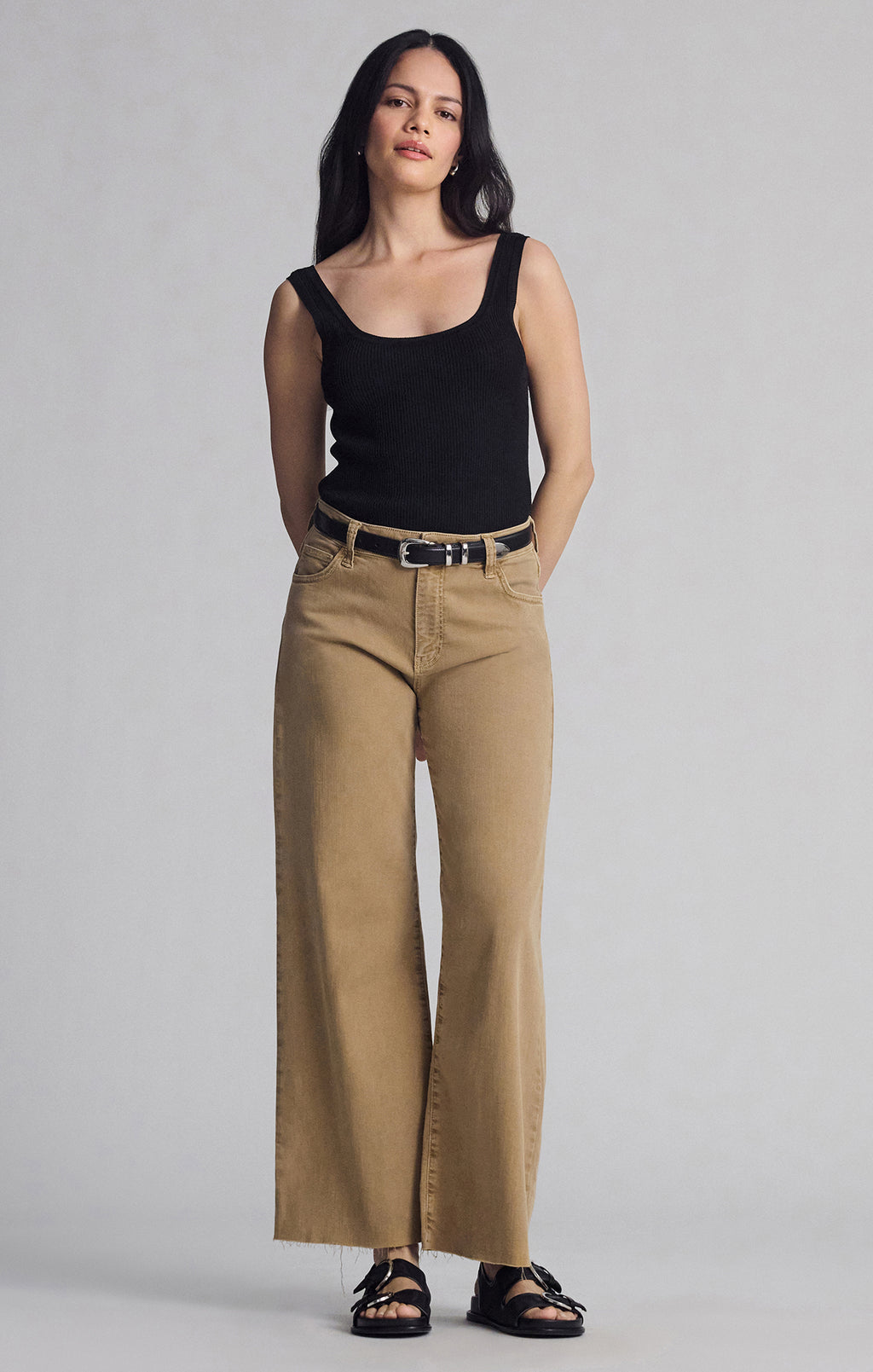 PALOMA WIDE LEG IN LIGHT CAMEL FLEX BLUE - Mavi Jeans