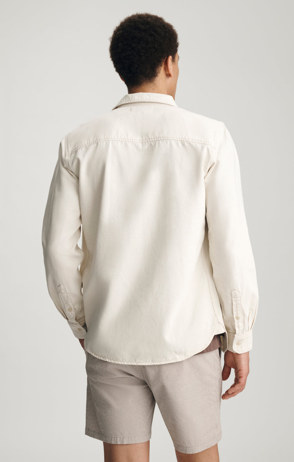 BILL DENIM SHIRT IN ECRU LINEN DENIM - Mavi Jeans