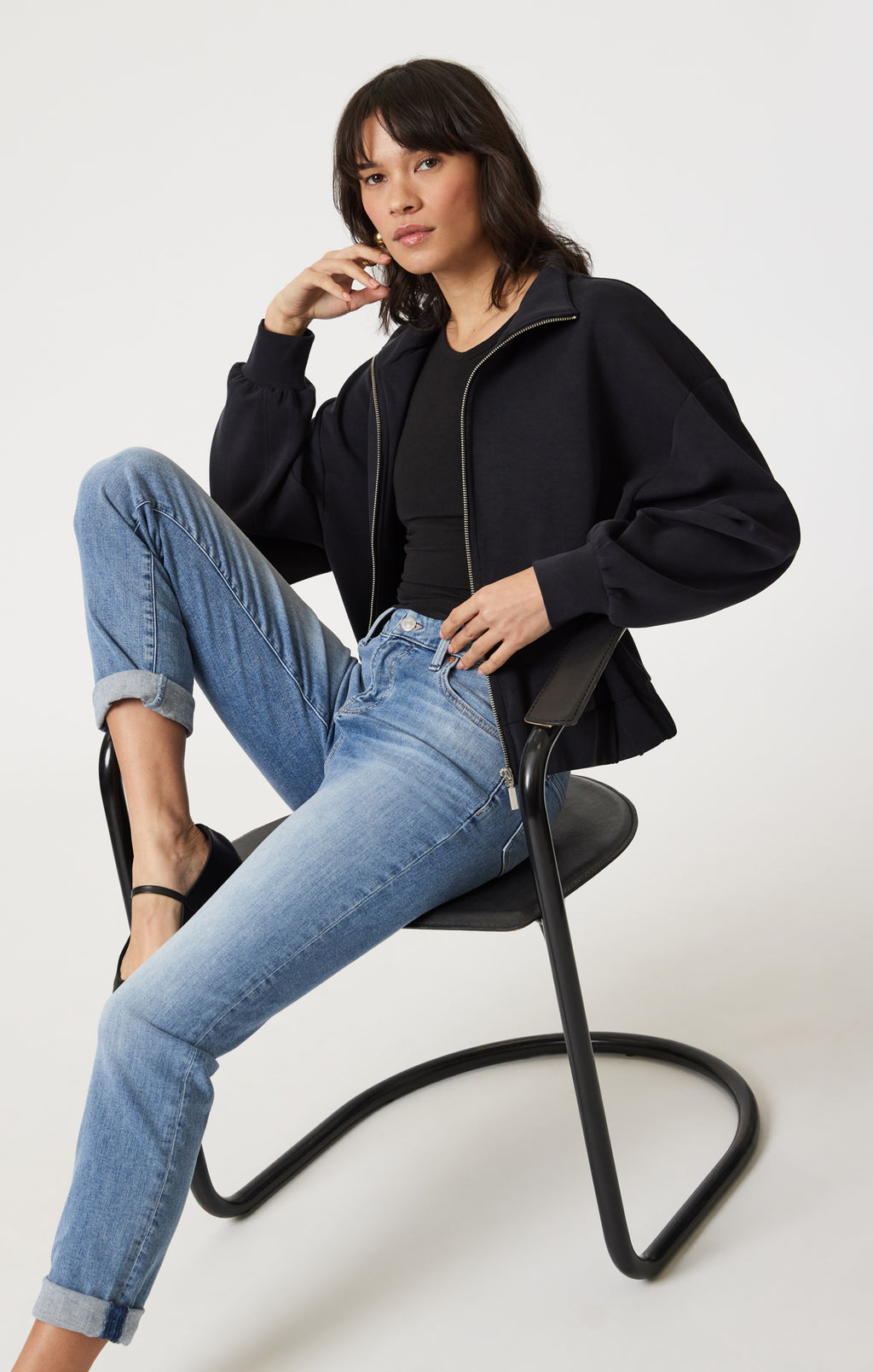 EMMA SLIM BOYFRIEND IN LIGHT BRUSHED FLEX BLUE - Mavi Jeans
