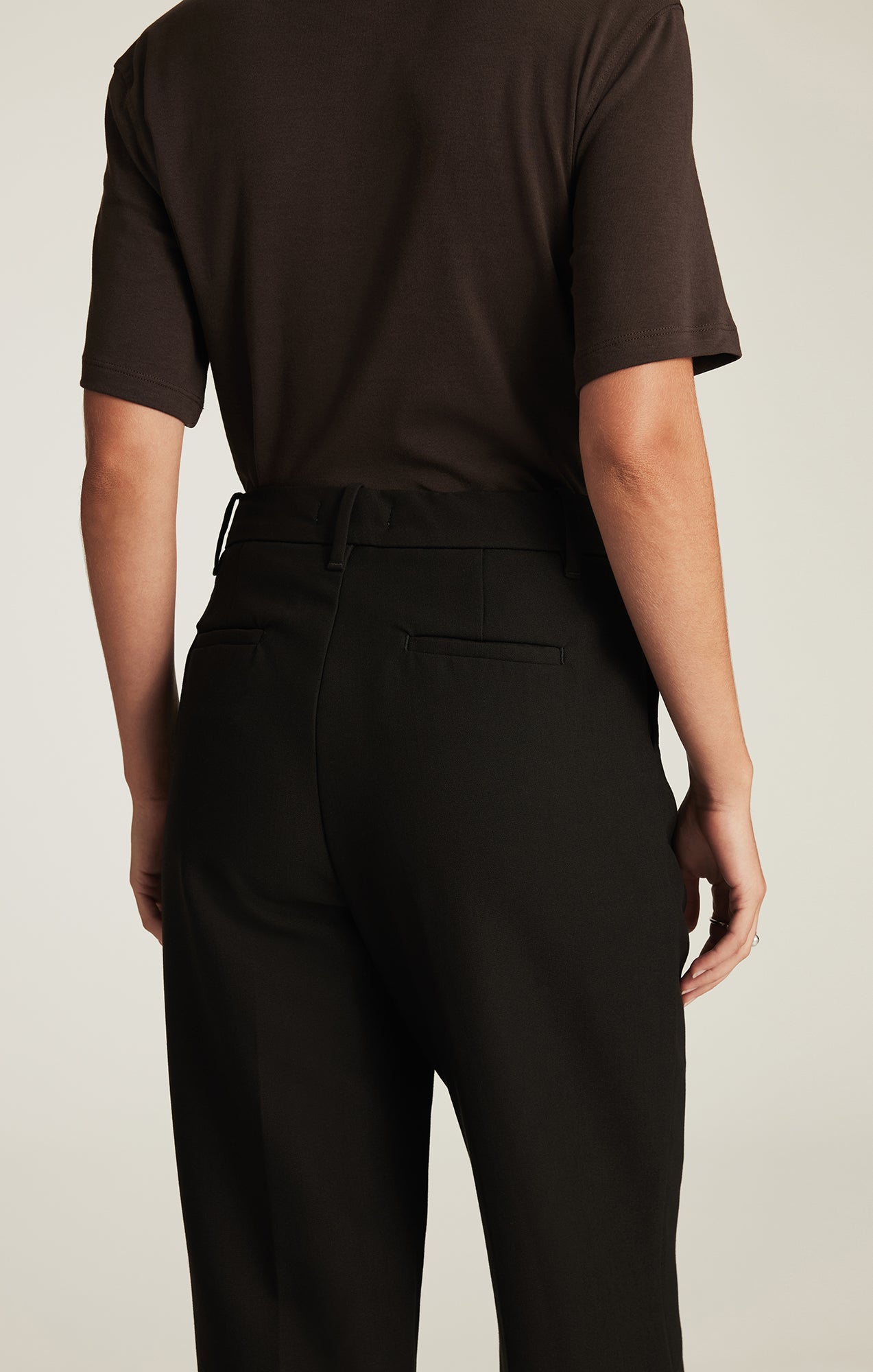 CHARLOTTE WIDE LEG IN BLACK SMART TWILL - Mavi Jeans