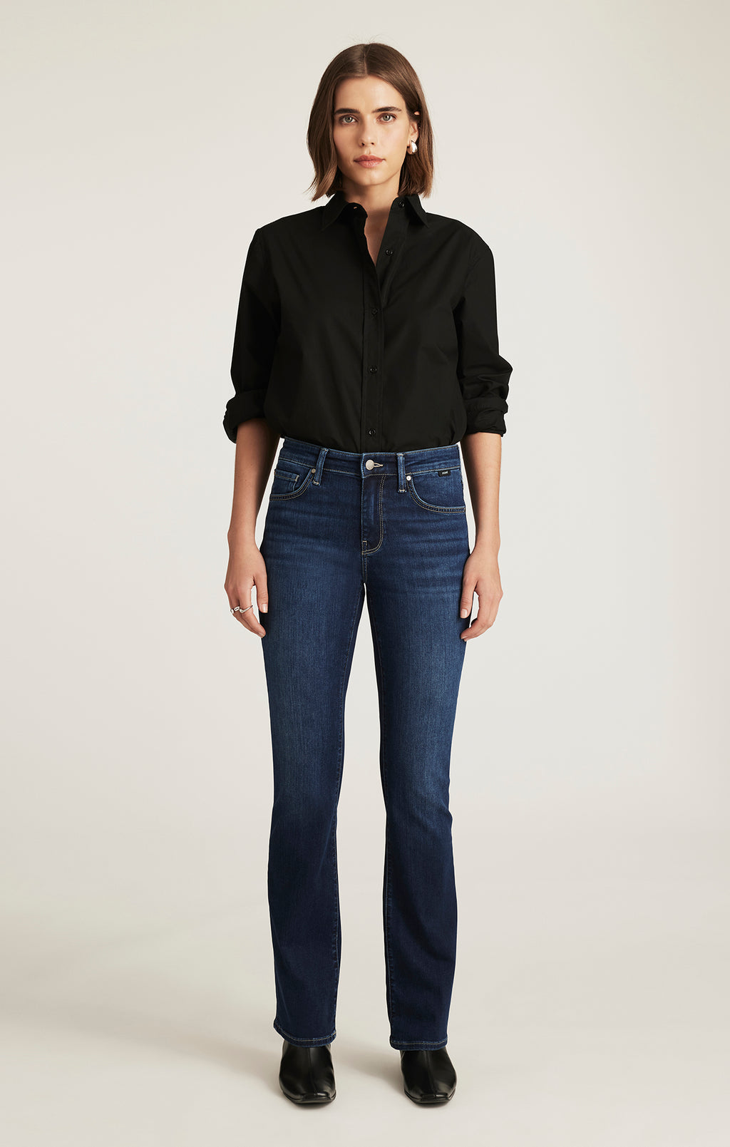 MOLLY BOOTCUT IN DEEP BRUSHED FEATHER LUXE - Mavi Jeans