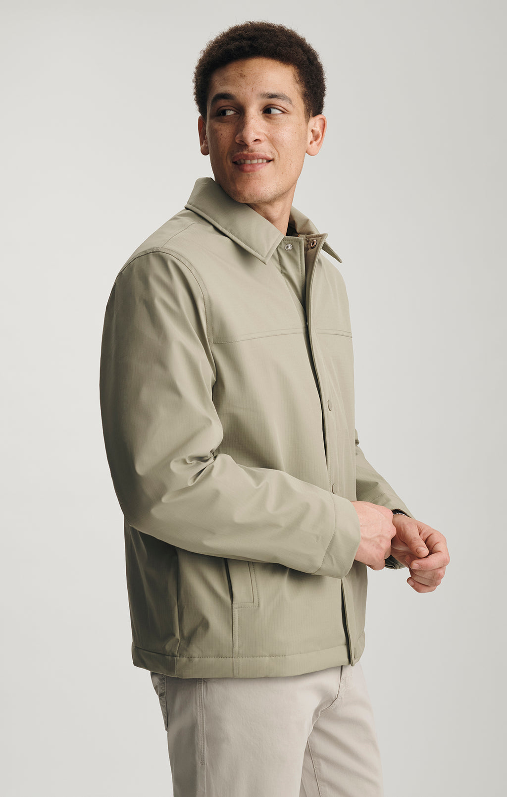 PADDED COACHES JACKET IN OVERLAND TREK - Mavi Jeans