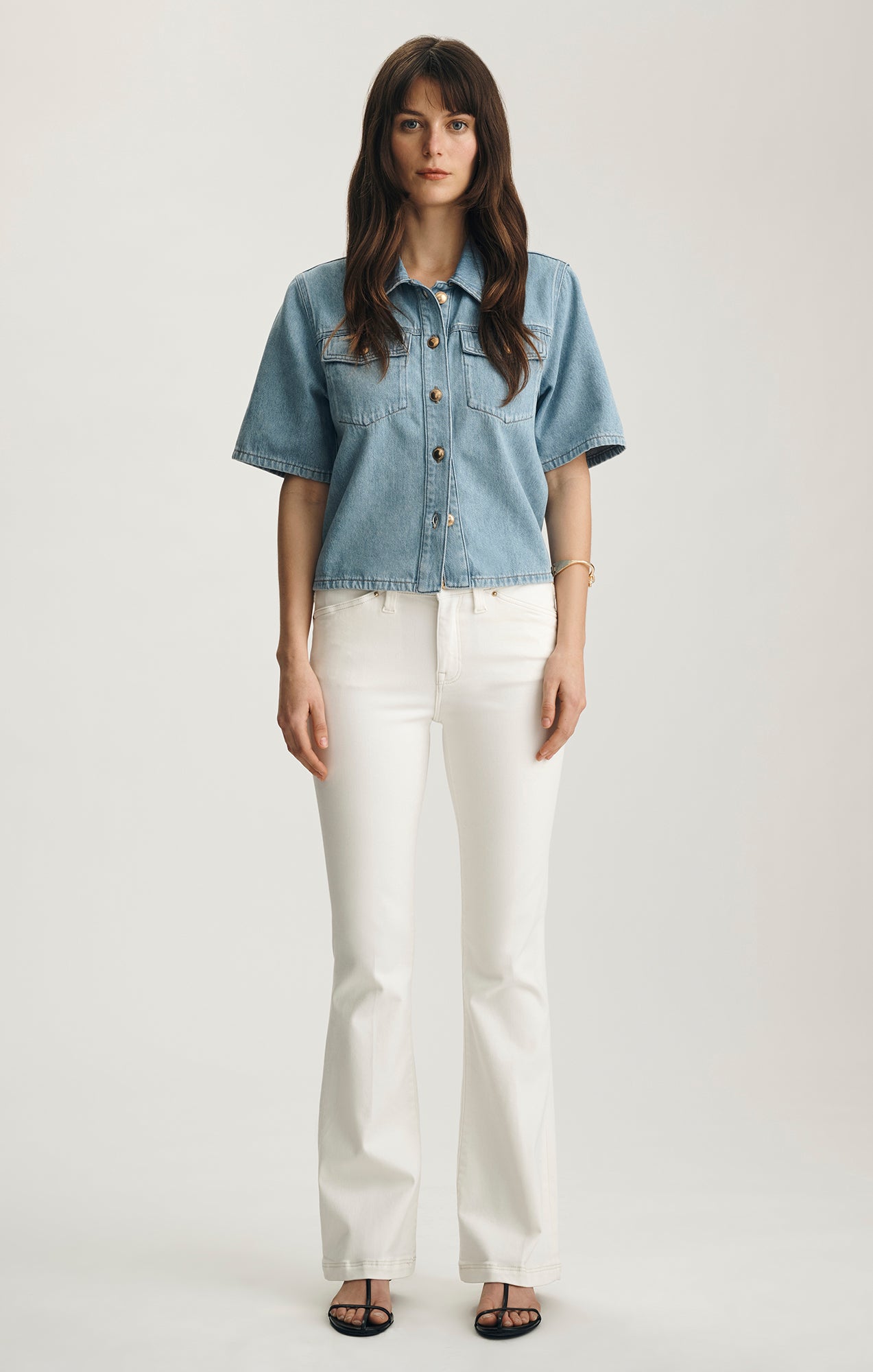 SYDNEY FLARE IN OFF WHITE GOLD PREMIUM - Mavi Jeans