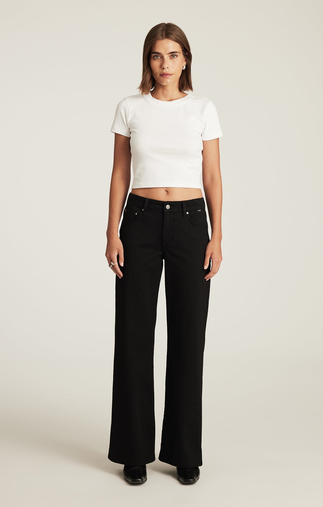 SABRINA WIDE LEG IN BLACK MOVE - Mavi Jeans