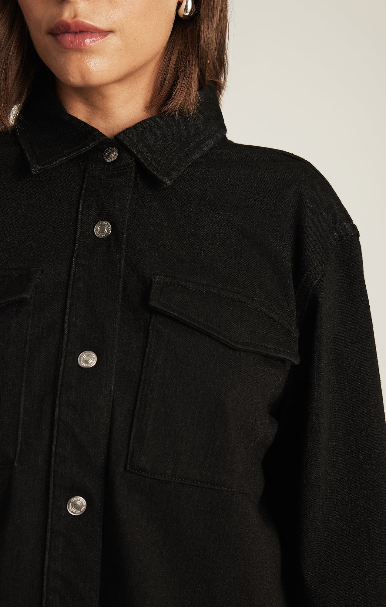 TIA DENIM SHIRT IN BLACK MOVE - Mavi Jeans