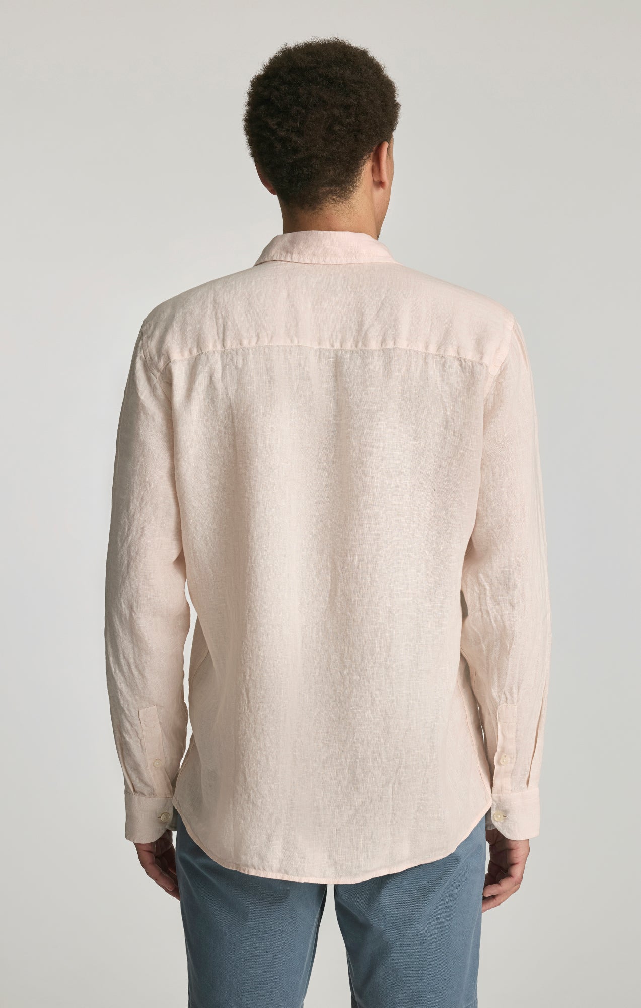 LINEN BUTTON-UP SHIRT IN SILVER PEONY - Mavi Jeans
