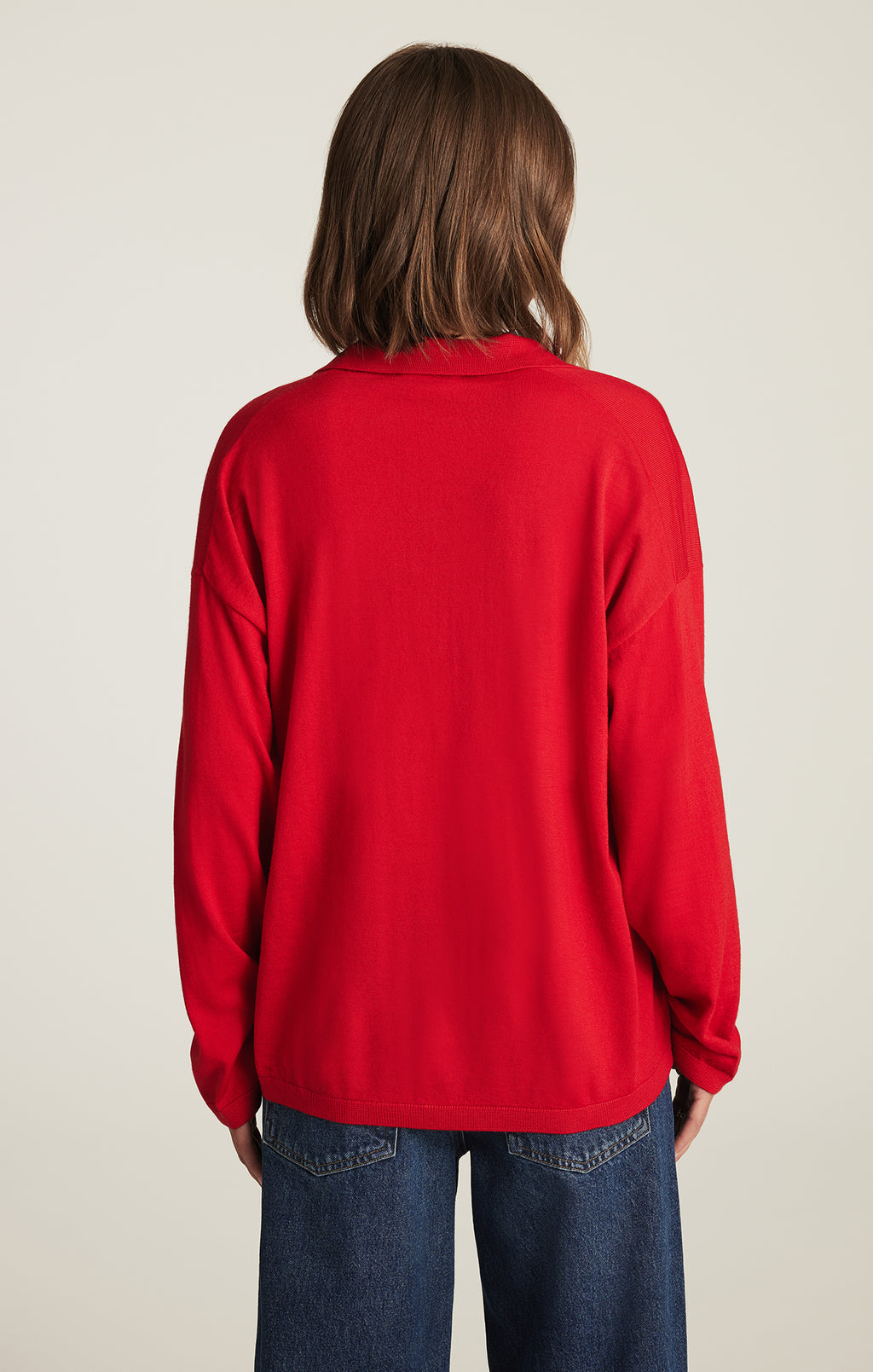 EDITION WOOL PULLOVER SWEATER IN RIO RED