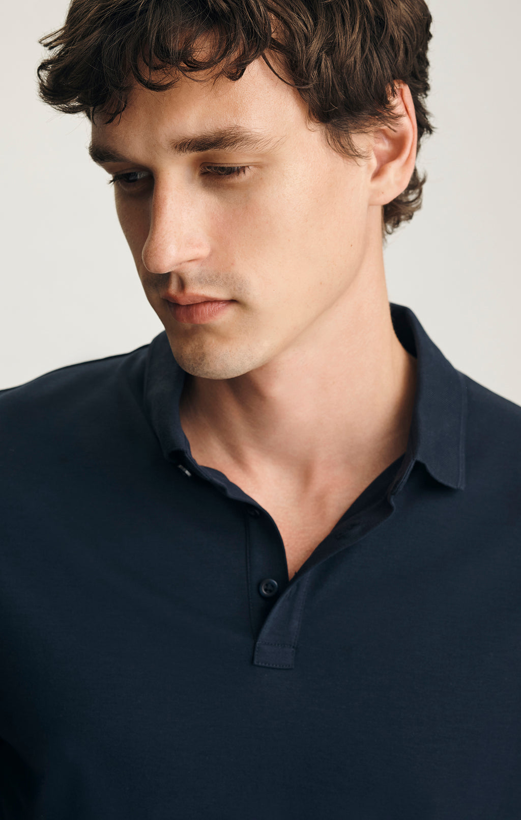 INTERLOCK POLO T-SHIRT IN SKY CAPTAIN - Mavi Jeans