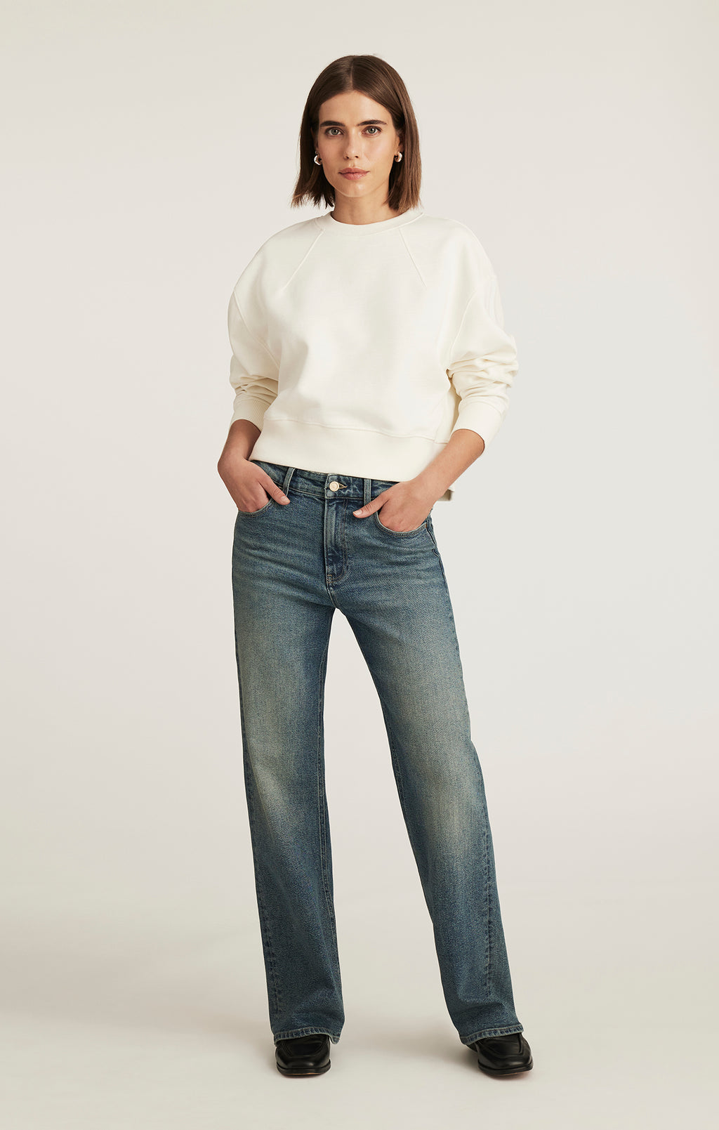 TAYLOR STRAIGHT LEG IN MID USED GOLD PREMIUM - Mavi Jeans