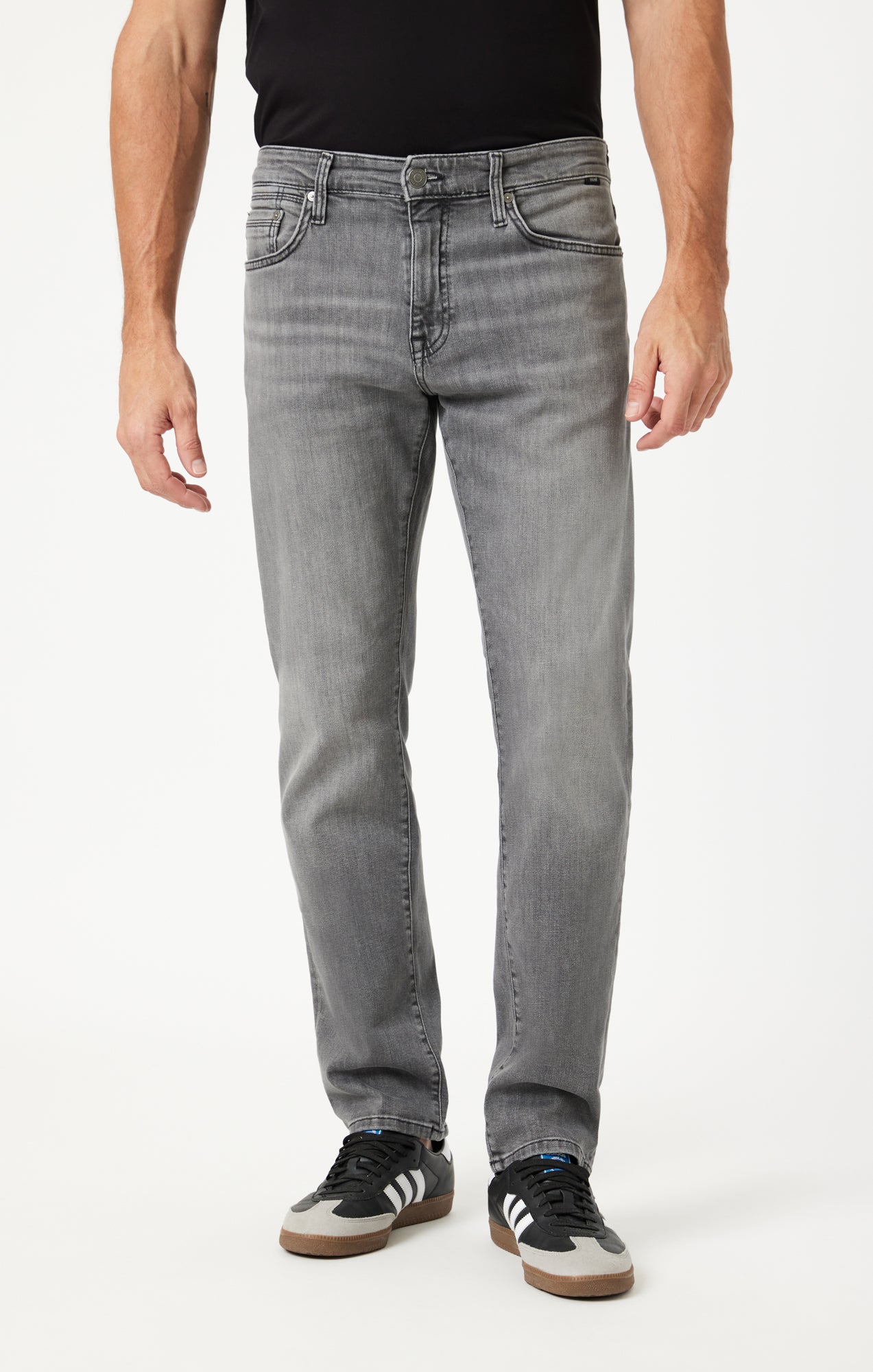 ZACH STRAIGHT LEG IN MID SMOKE BRUSHED WILLIAMSBURG - Mavi Jeans