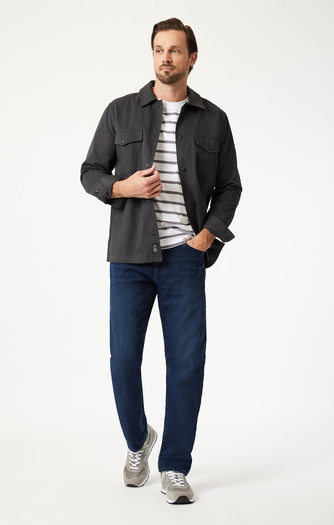 Mavi Men's Zach Straight Leg In Ink Brushed Williamsburg