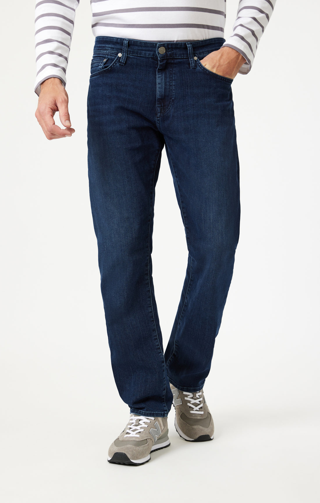 Mavi Men's Zach Straight Leg In Ink Brushed Williamsburg