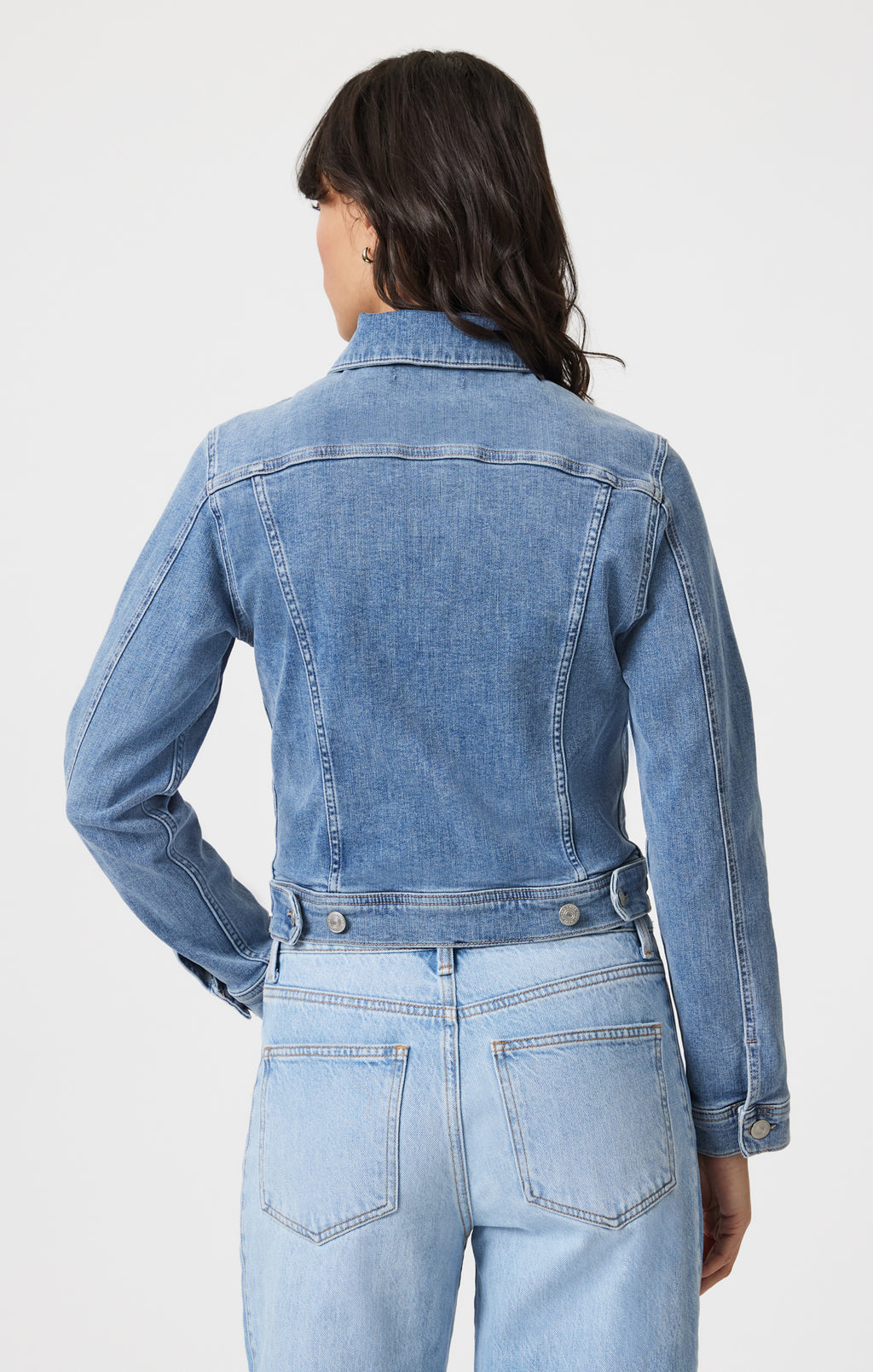 CECILIA DENIM JACKET IN LIGHT BRUSHED FLEX BLUE - Mavi Jeans