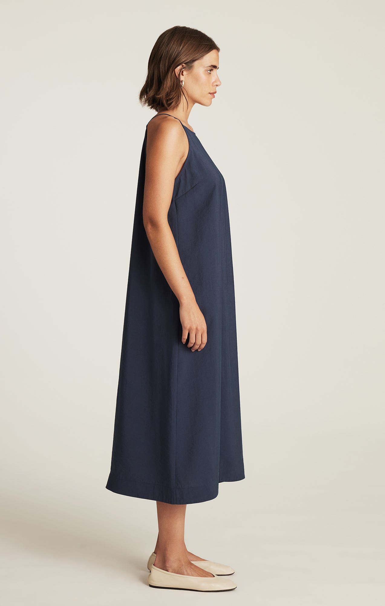 CAMI STRAP MIDI DRESS IN MOOD INDIGO - Mavi Jeans