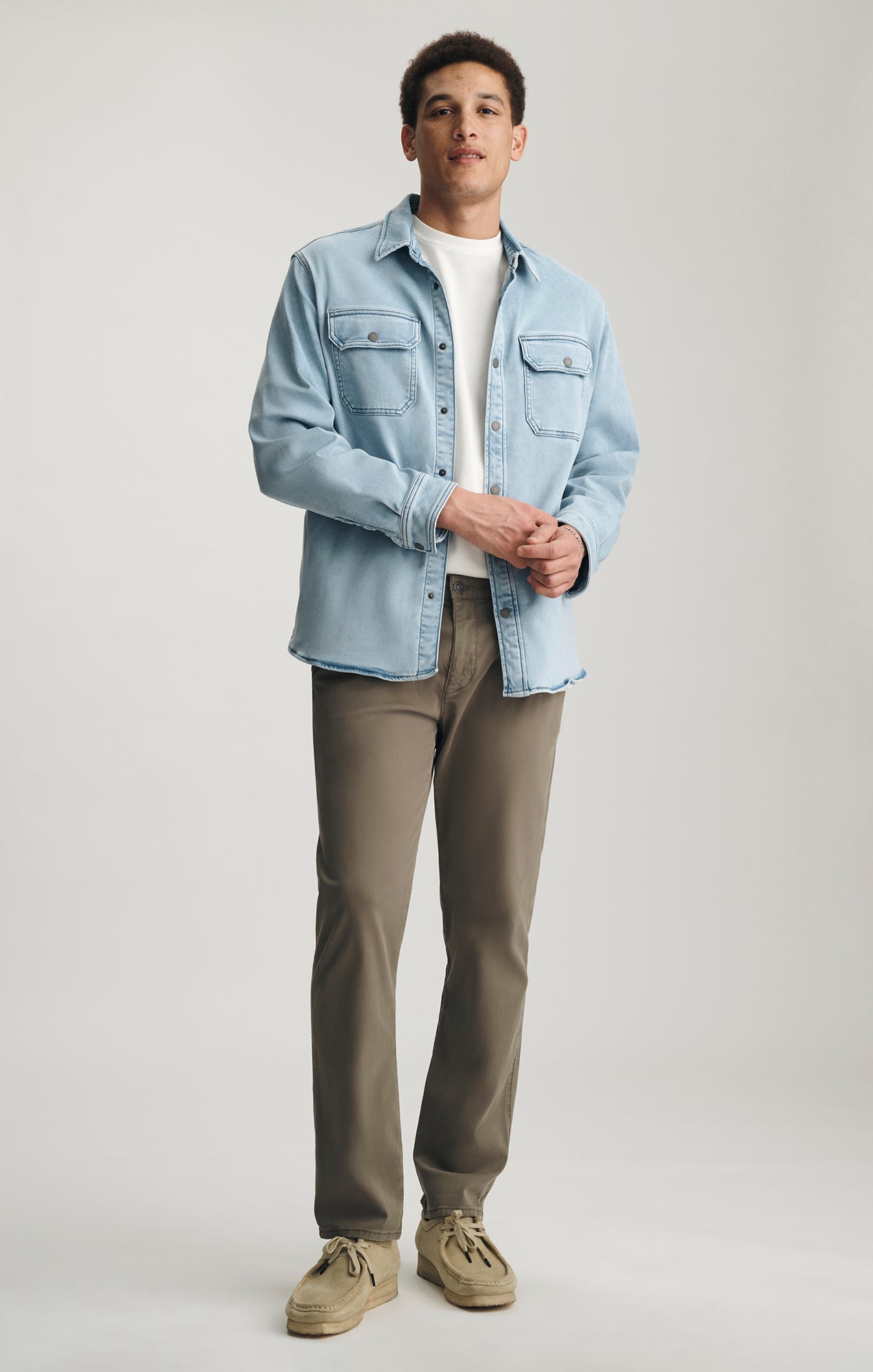 ASHER DENIM OVERSHIRT IN LIGHT BLUE EXPLORER - Mavi Jeans