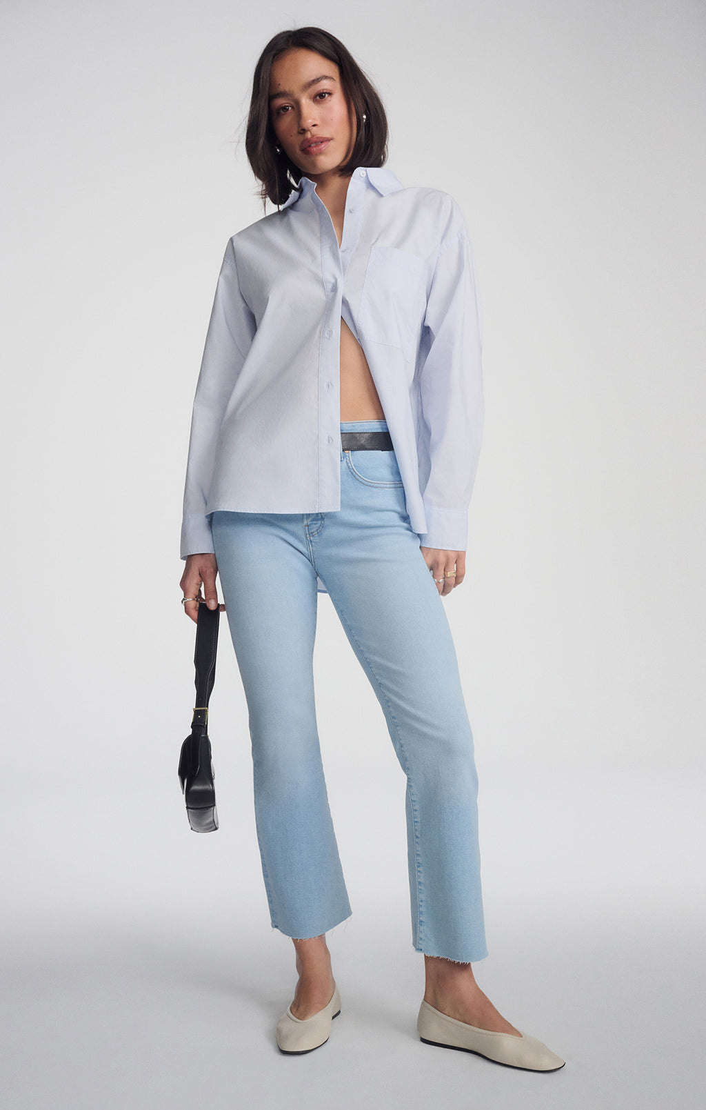 DOUBLE POCKET BUTTON-UP SHIRT IN CASHMERE BLUE - Mavi Jeans