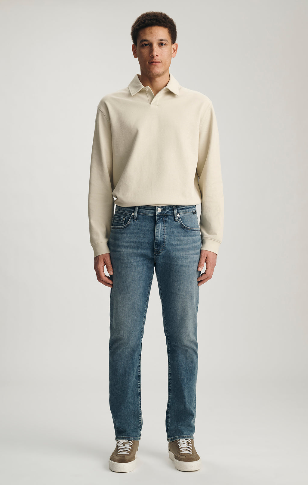 ZACH STRAIGHT LEG IN MID USED ORGANIC VINTAGE - Mavi Jeans