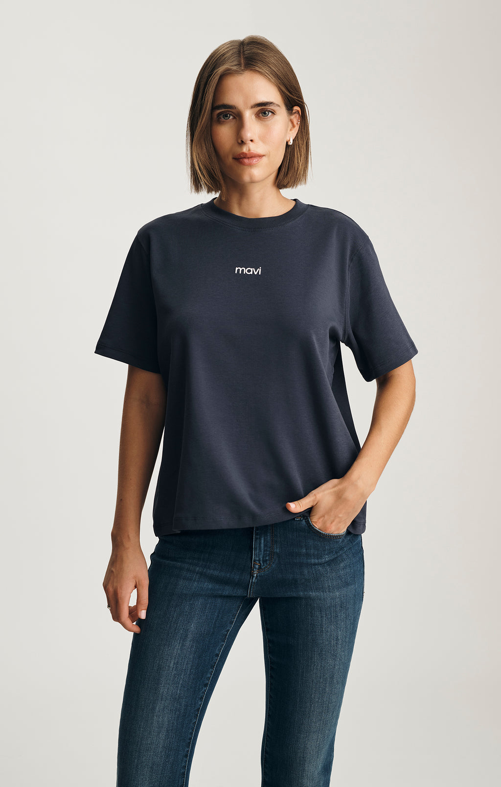 MAVI LOGO T-SHIRT IN PARISIAN NIGHT