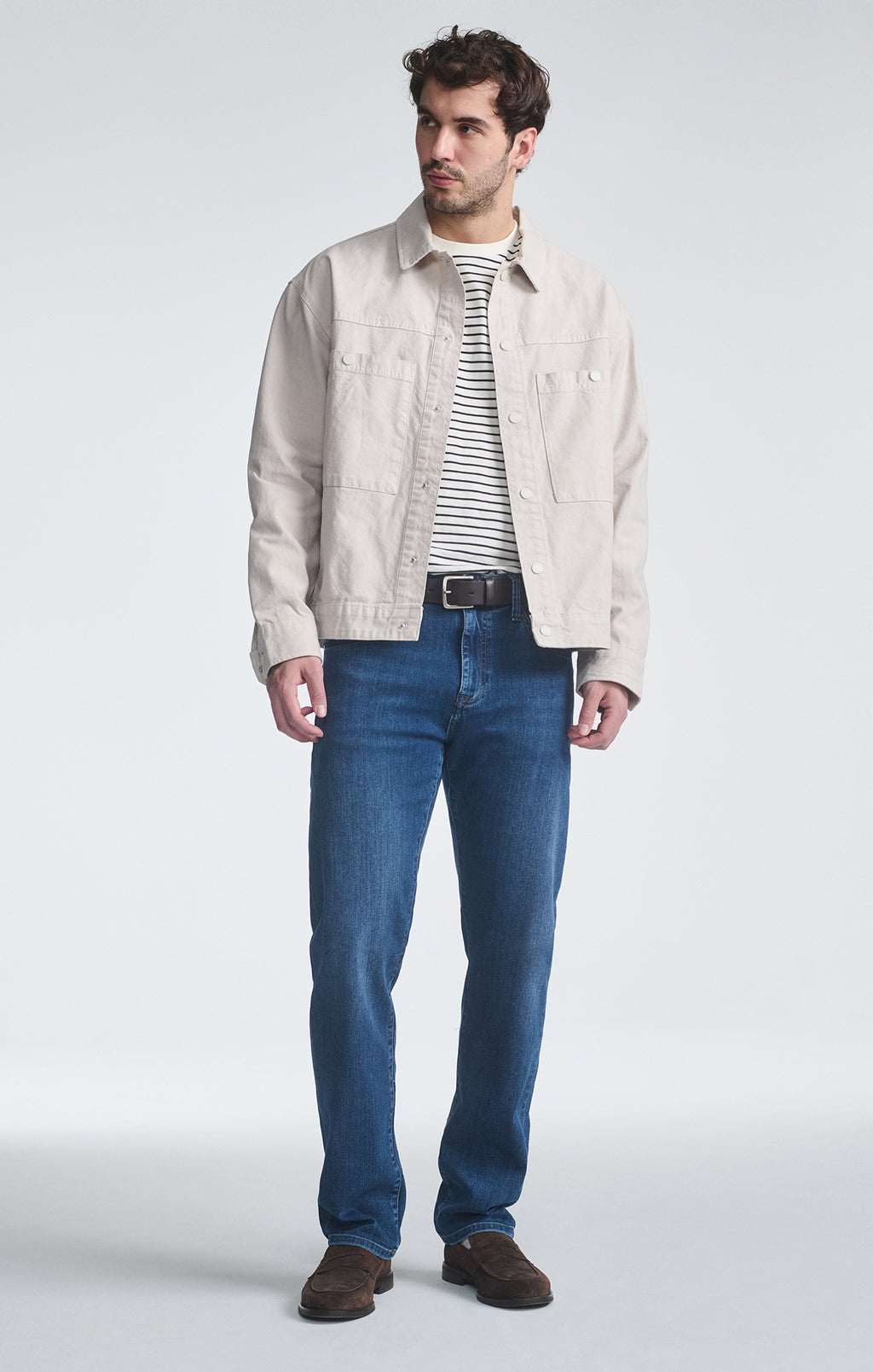 ZACH STRAIGHT LEG IN DEEP BRUSHED WILLIAMSBURG - Mavi Jeans