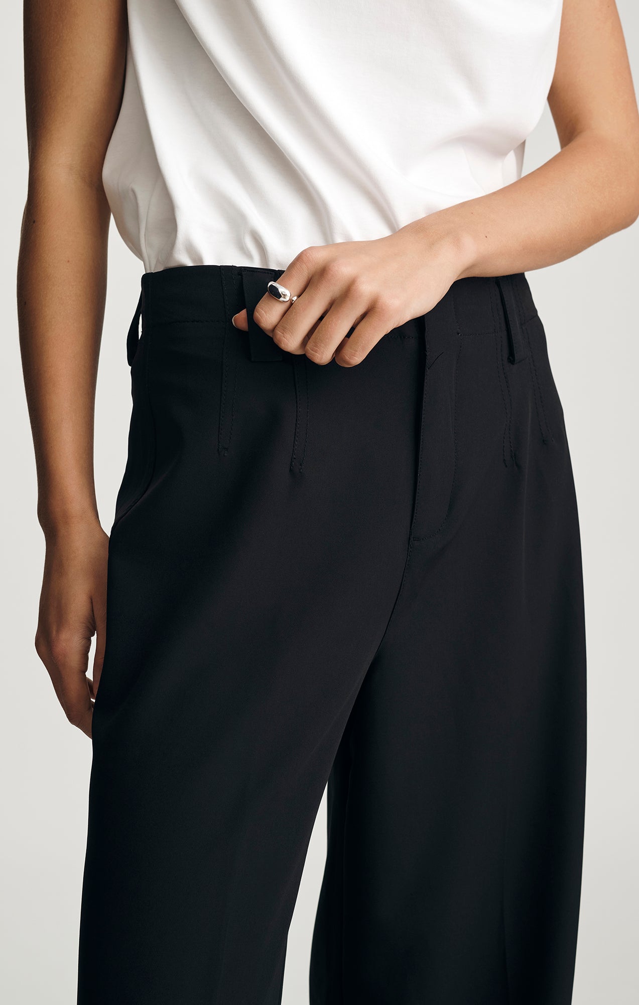 EDITION WIDE LEG PANTS IN BLACK - Mavi Jeans