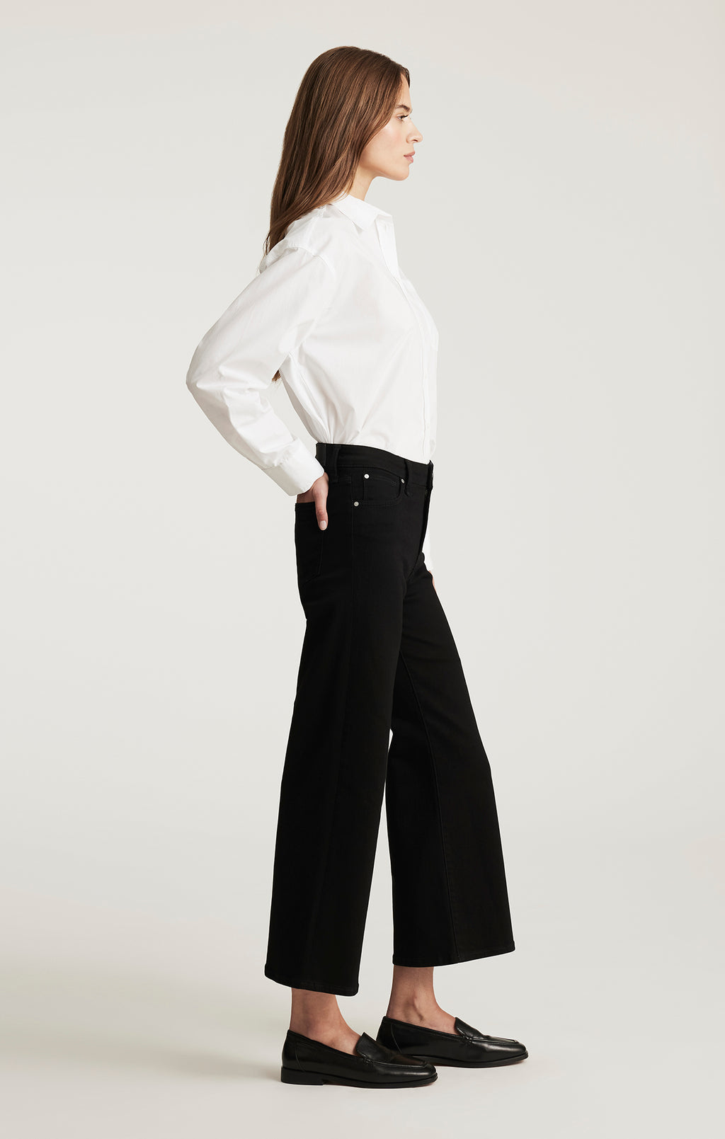 PALOMA WIDE LEG IN BLACK FLEX BLUE - Mavi Jeans