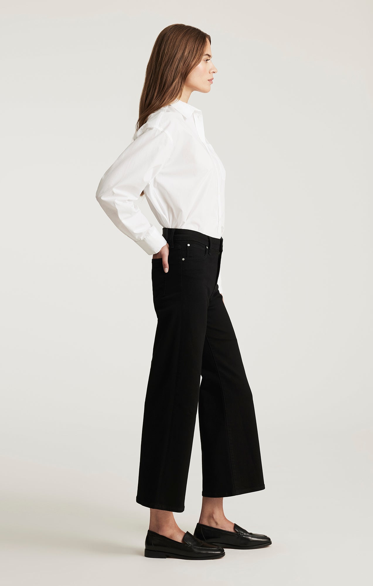 PALOMA WIDE LEG IN BLACK FLEX BLUE - Mavi Jeans
