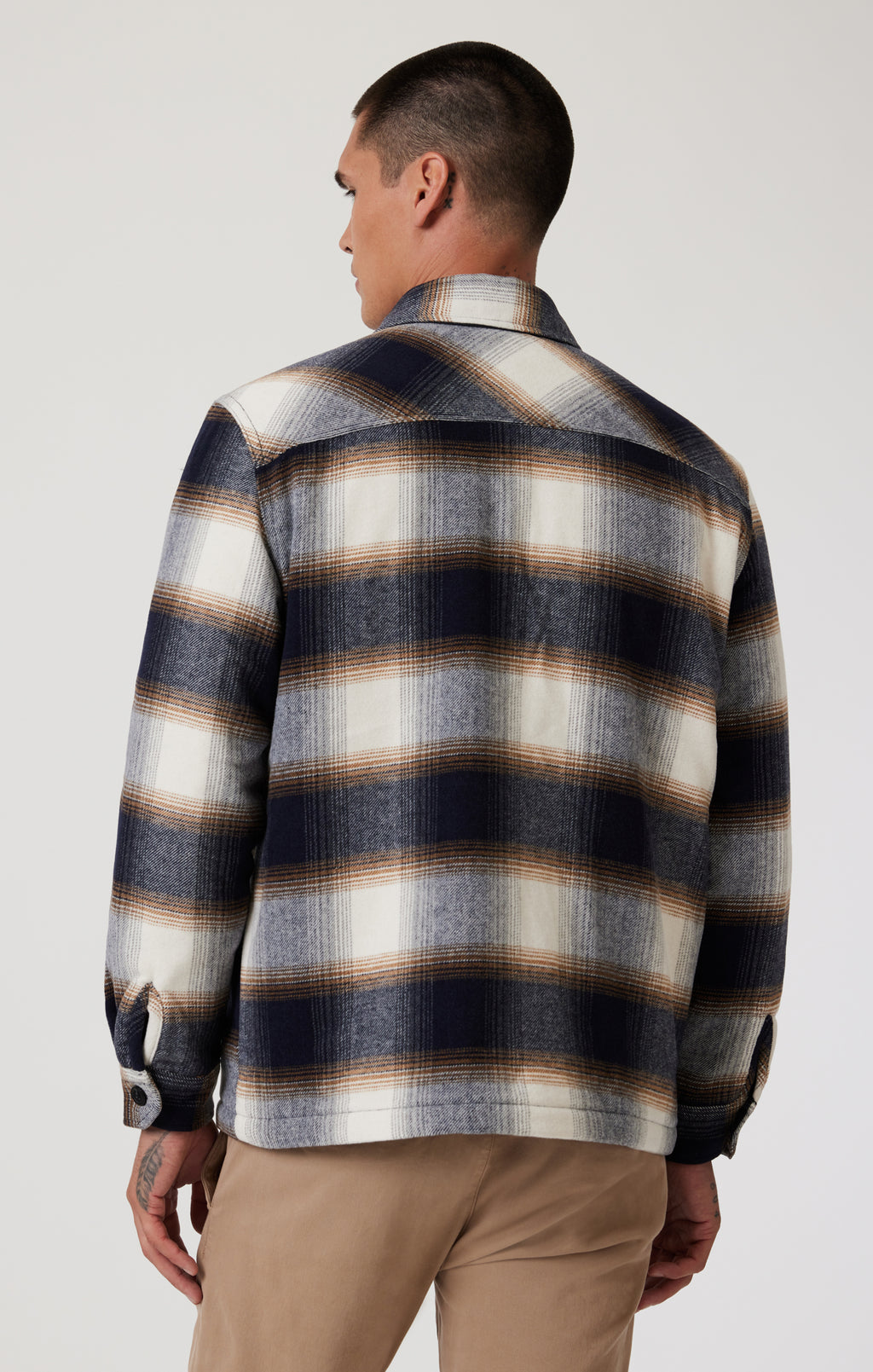 PLAID SHACKET IN BROWN CHECK - Mavi Jeans
