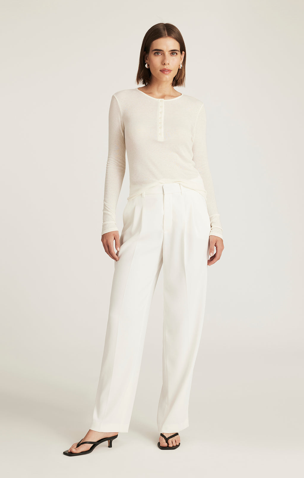 EDITION STRAIGHT LEG PANTS IN COCONUT MILK