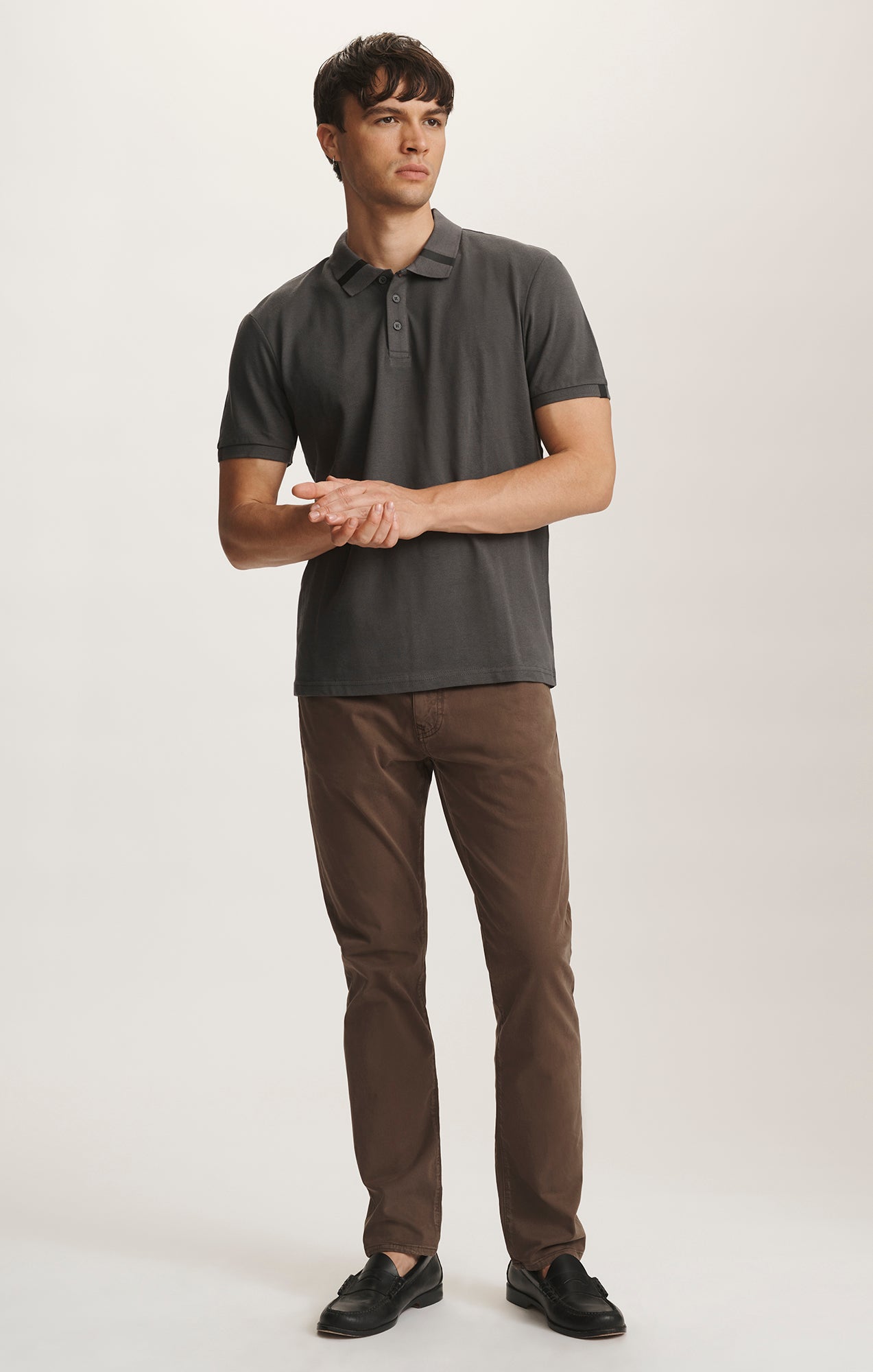 SMART POLO SHIRT IN ASPHALT - Mavi Jeans