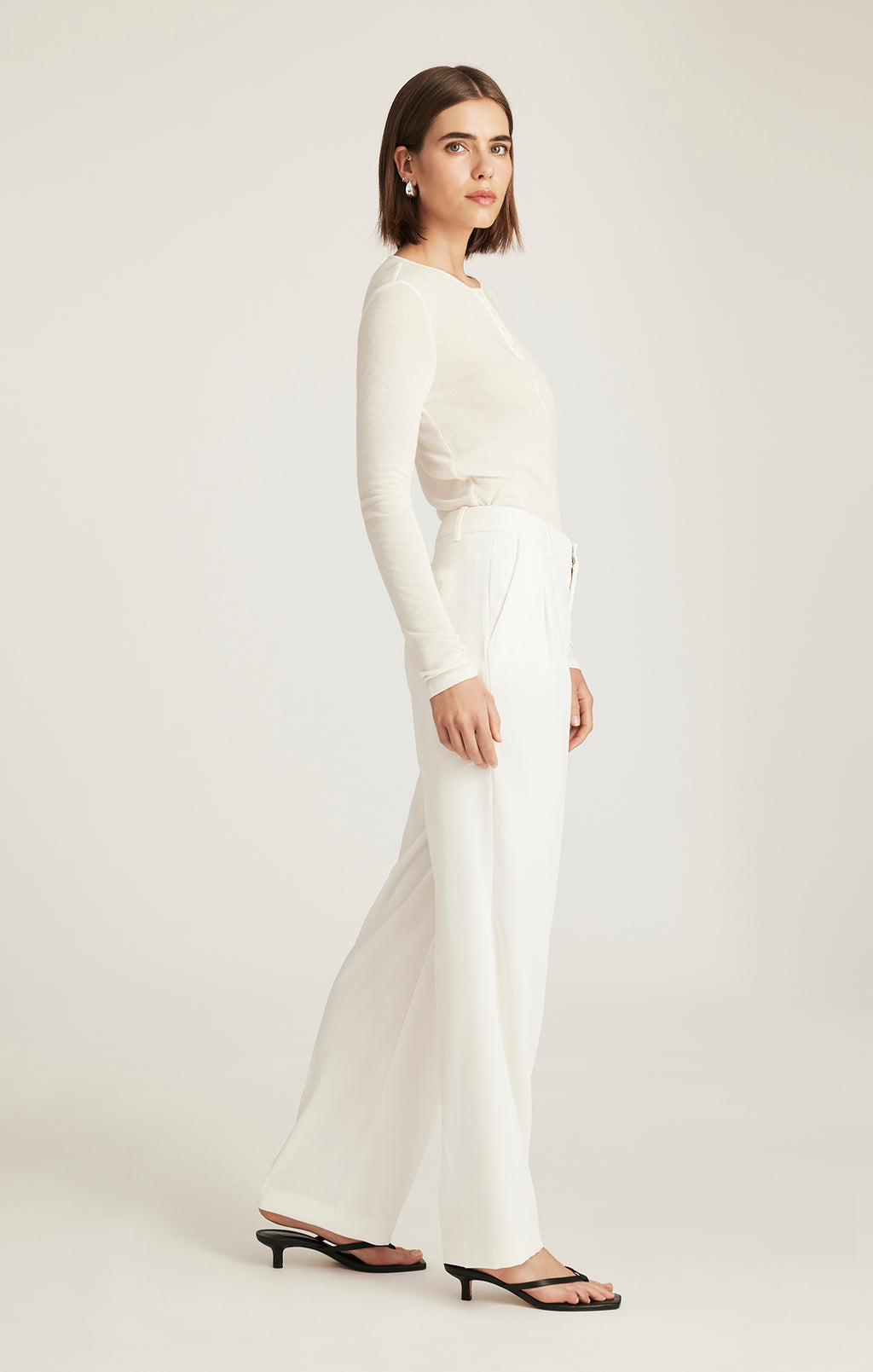 EDITION STRAIGHT LEG PANTS IN COCONUT MILK