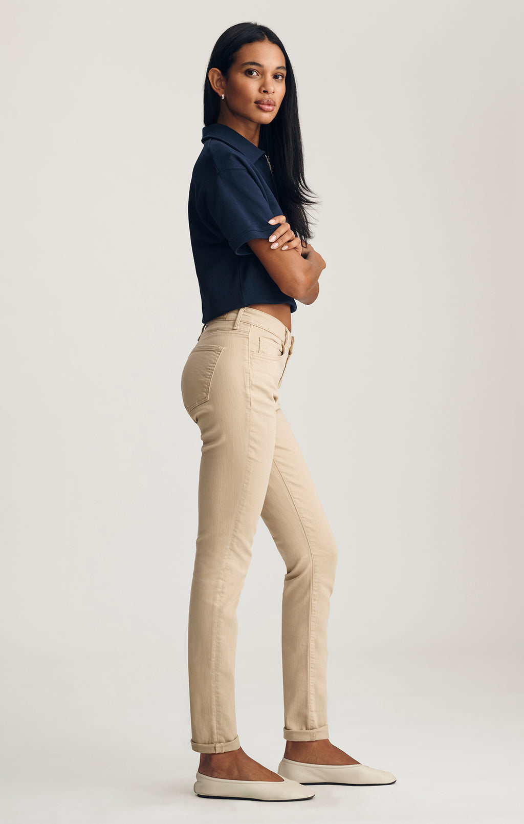 KATHLEEN SLIM BOYFRIEND IN CORN SILK FLEX BLUE - Mavi Jeans