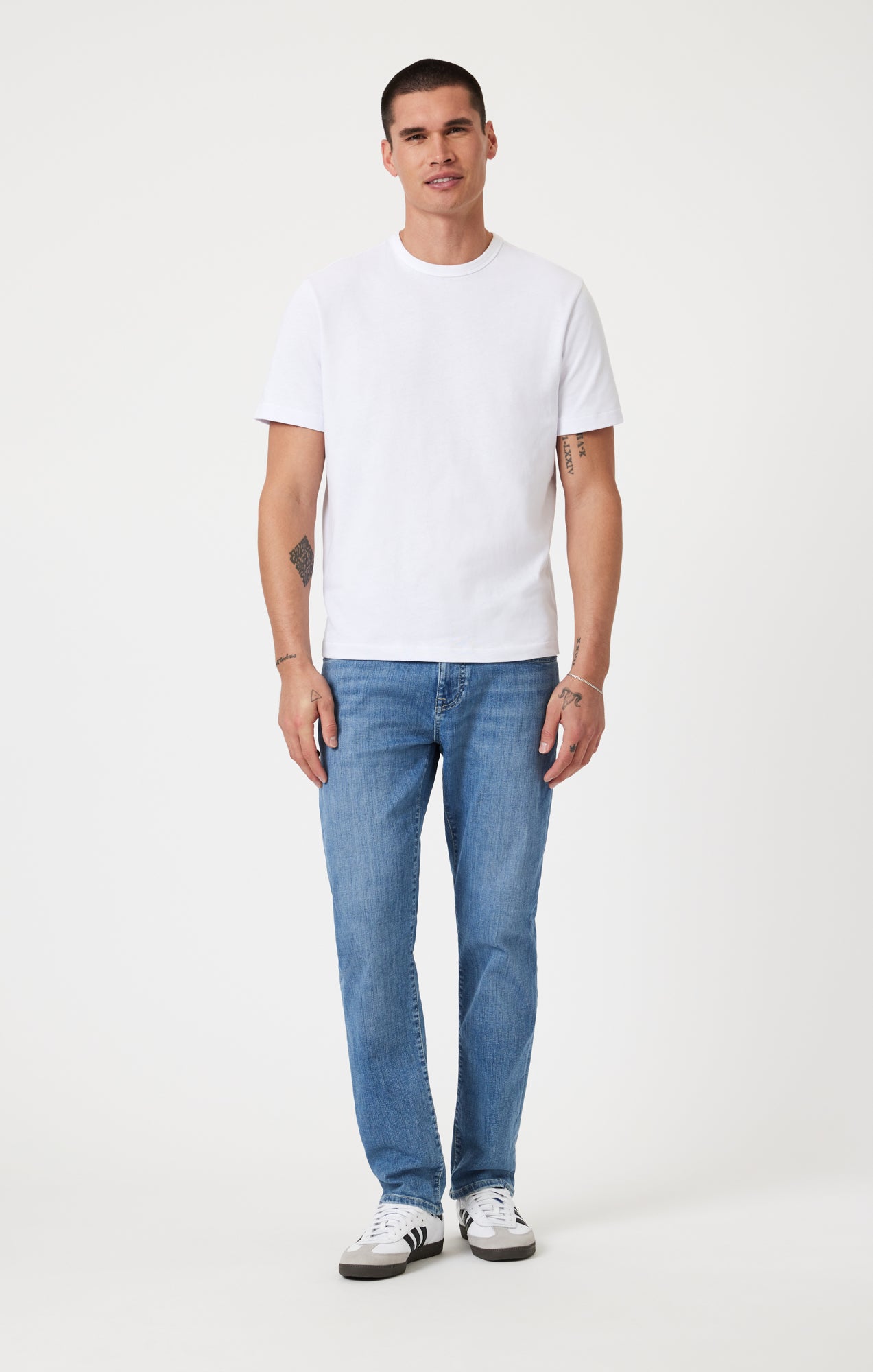 ZACH STRAIGHT LEG IN OCEAN BRUSHED ORGANIC VINTAGE - Mavi Jeans