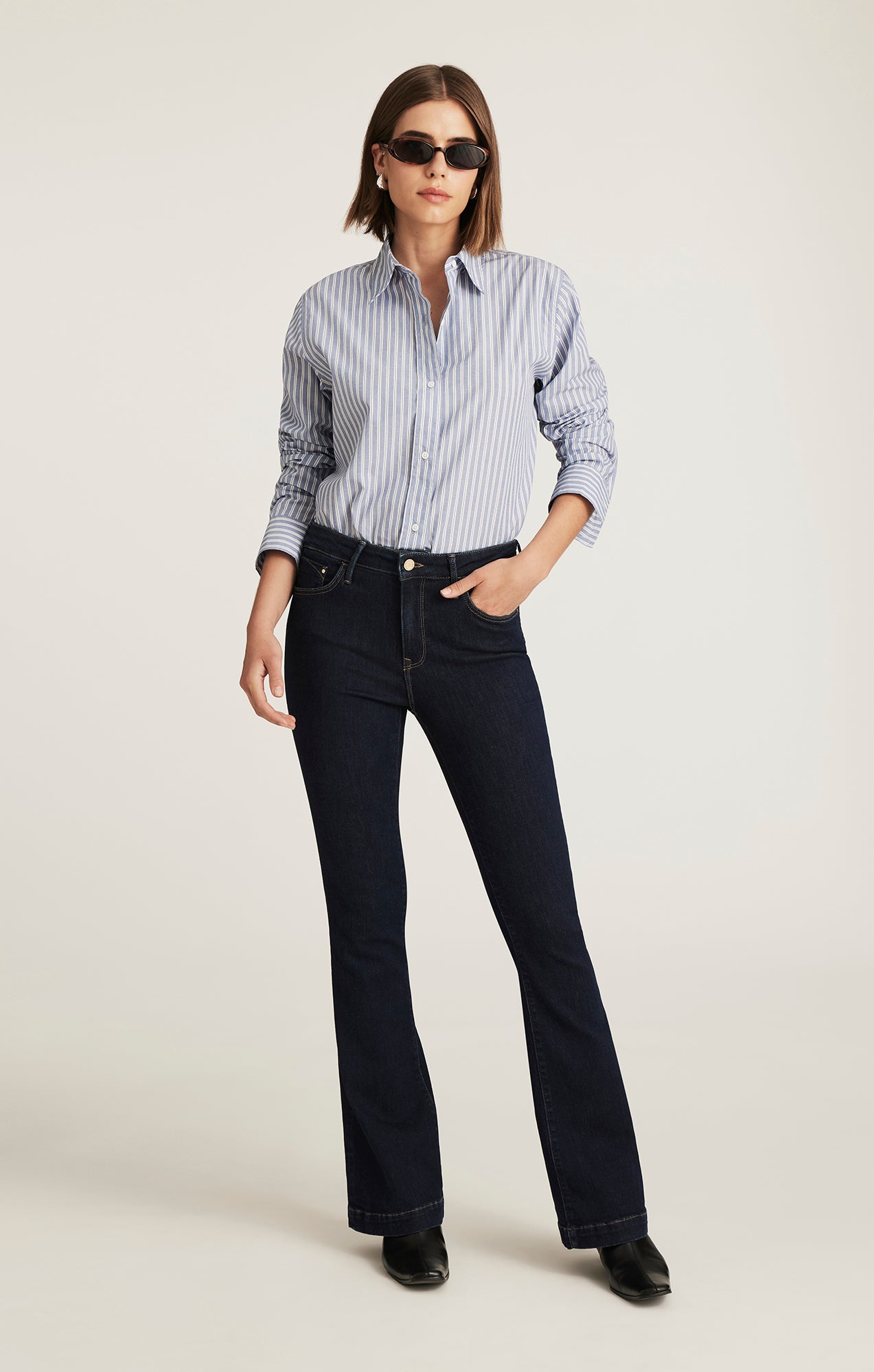 SYDNEY FLARE IN RINSE GOLD PREMIUM - Mavi Jeans