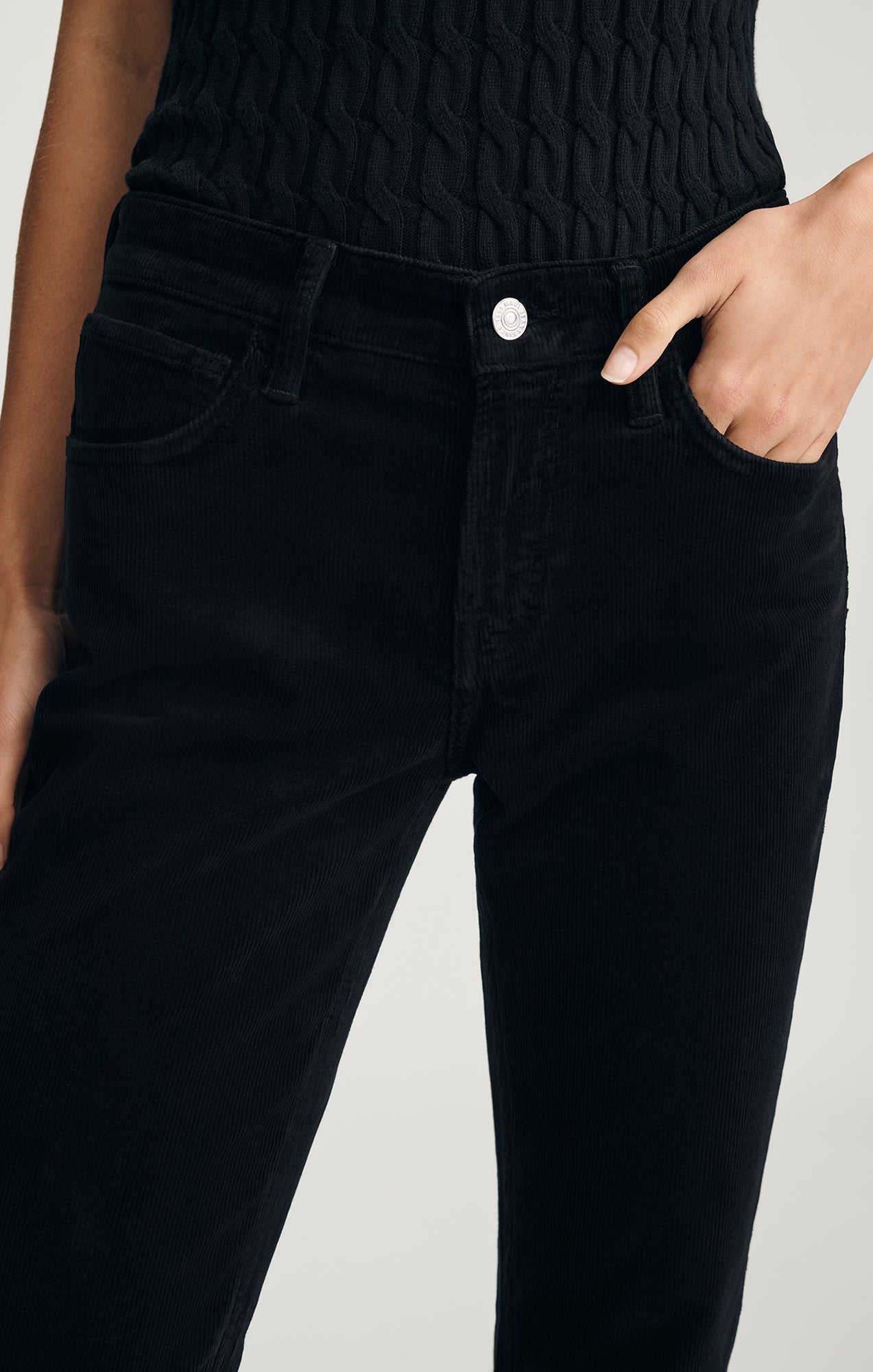 MOLLY BOOTCUT IN BLACK CORD - Mavi Jeans