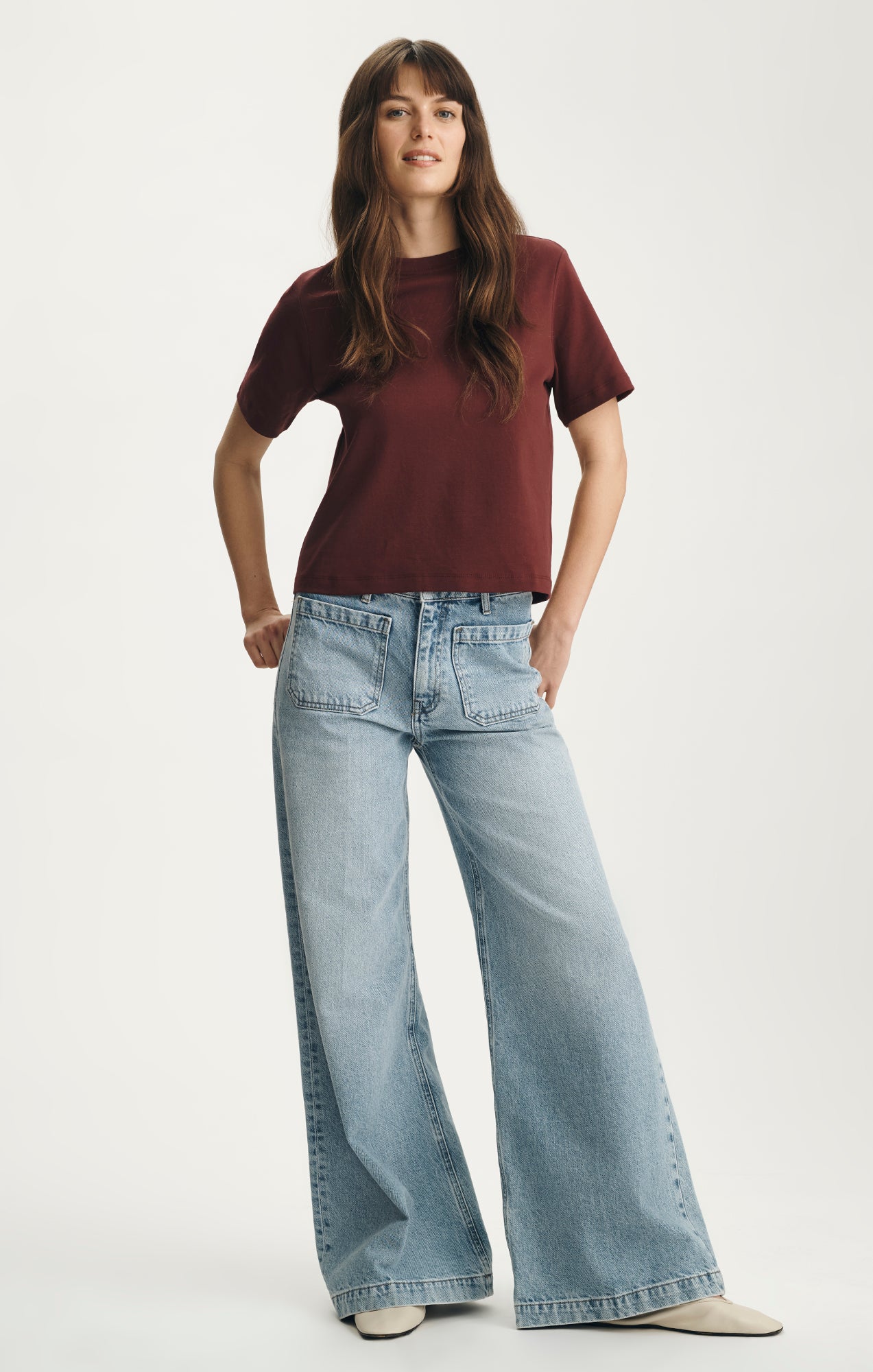 CHRISTINE WIDE LEG IN LIGHT CLASSIC DENIM - Mavi Jeans