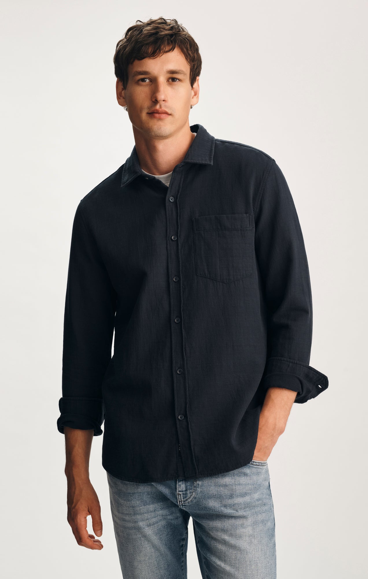 ONE POCKET BUTTON-UP SHIRT IN SKY CAPTAIN - Mavi Jeans