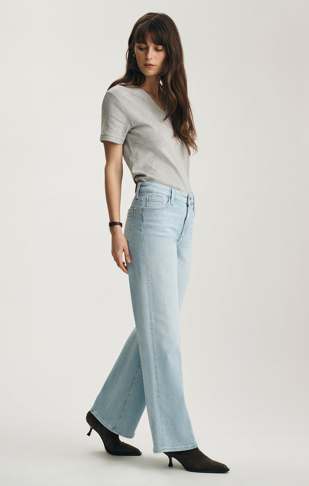 PALOMA WIDE LEG IN LIGHT BRUSHED GOLD PREMIUM - Mavi Jeans
