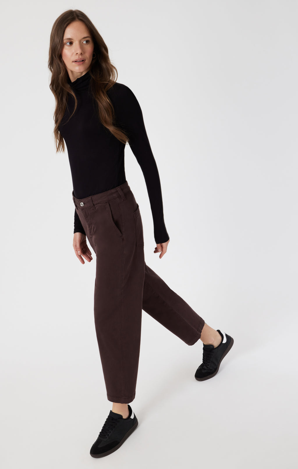 LAUREN STRAIGHT CHINO IN CURRANT CASUAL TWILL - Mavi Jeans