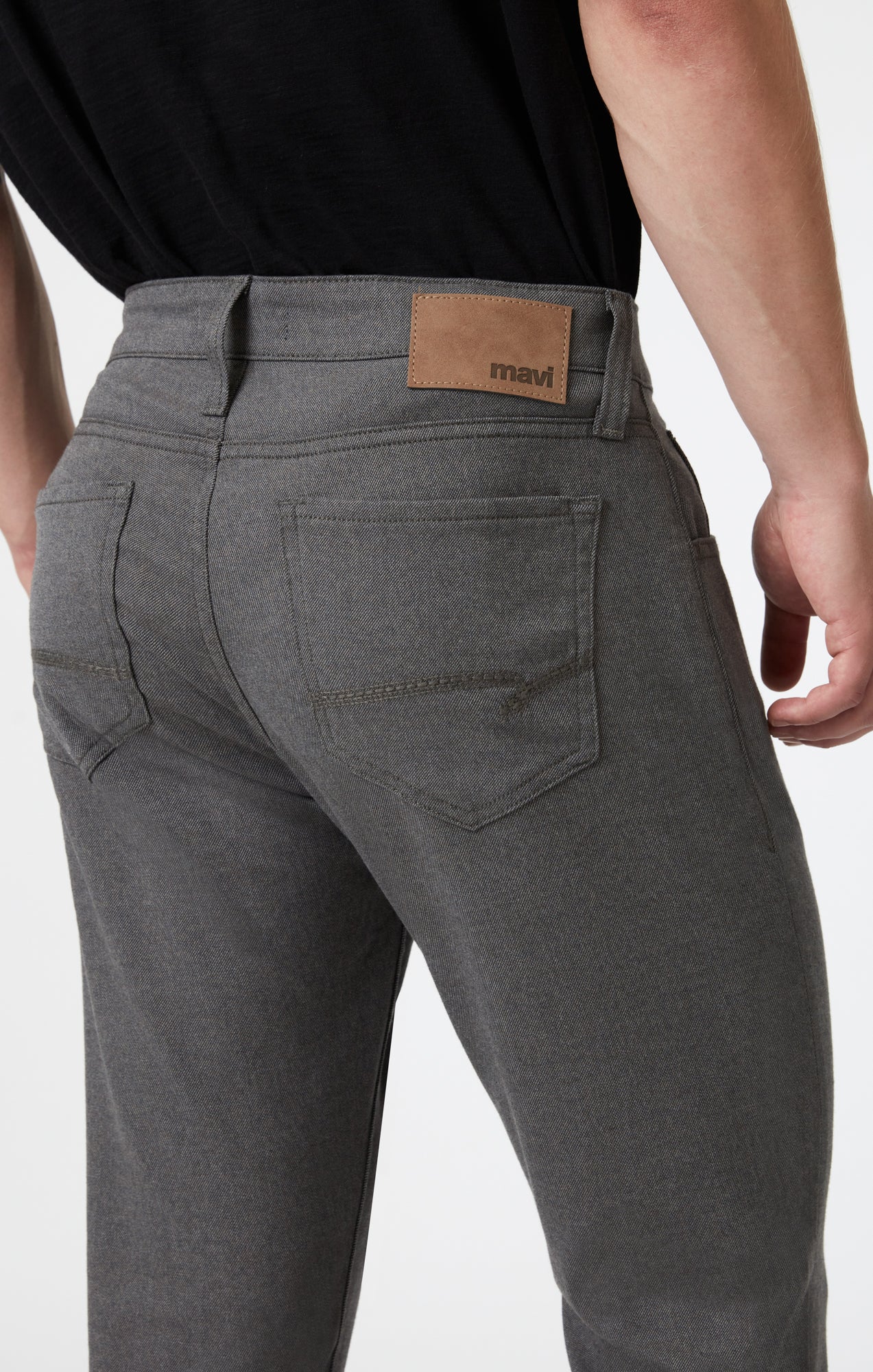 MARCUS SLIM STRAIGHT LEG IN GREY FEATHER TWEED - Mavi Jeans