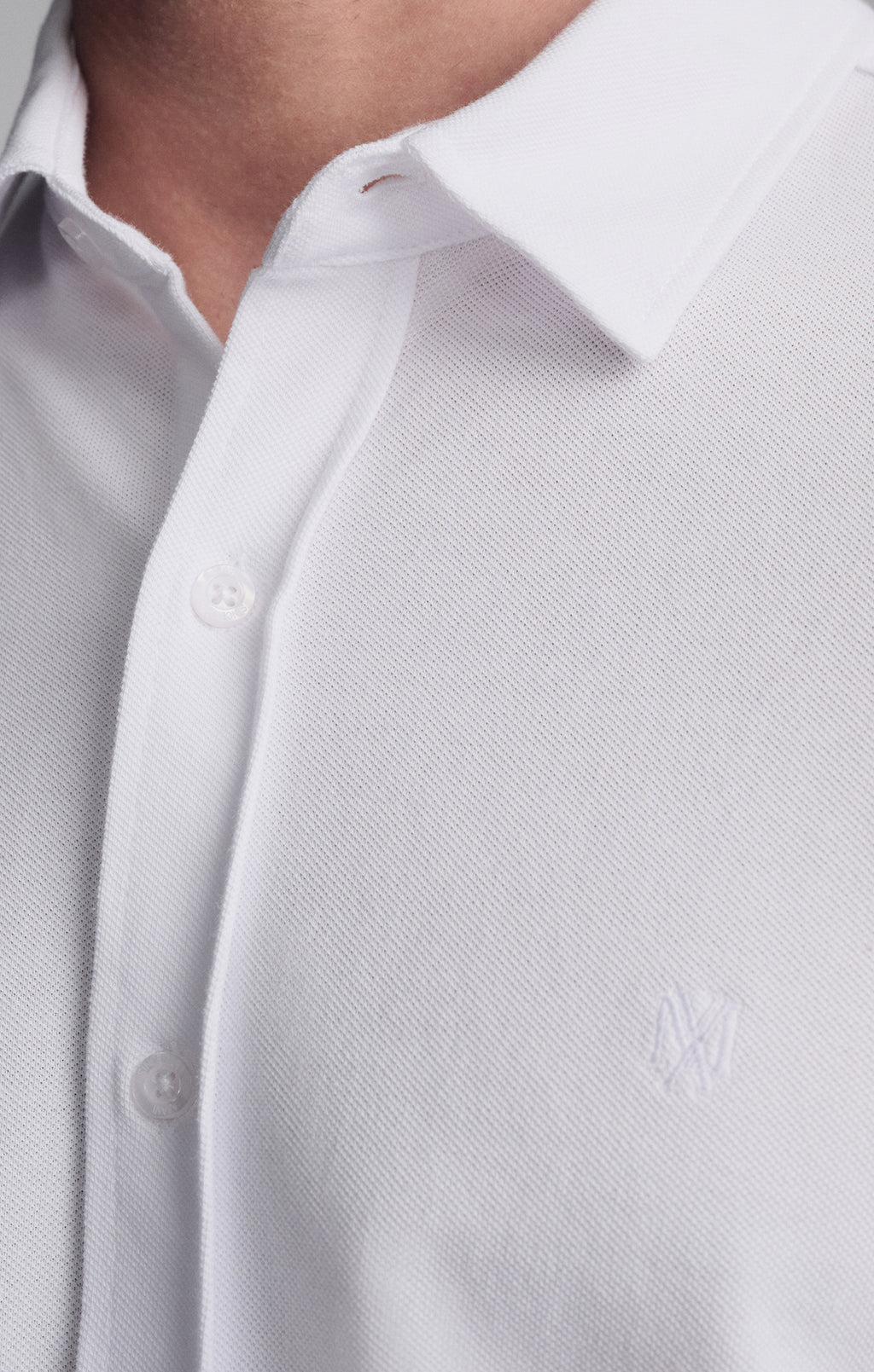 LONG SLEEVE DRESS SHIRT IN WHITE - Mavi Jeans