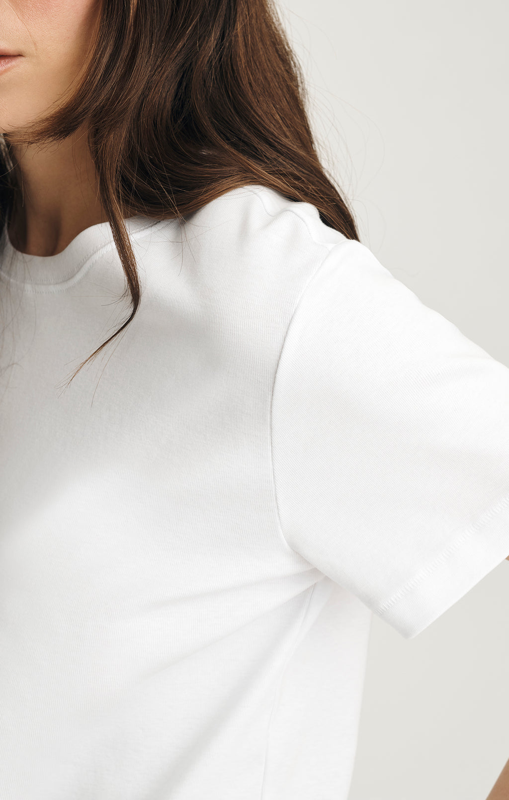 NINA CREW NECK T-SHIRT IN WHITE - Mavi Jeans