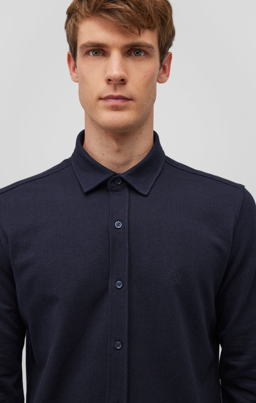 LONG SLEEVE BUTTON-UP SHIRT IN TOTAL ECLIPSE - Mavi Jeans