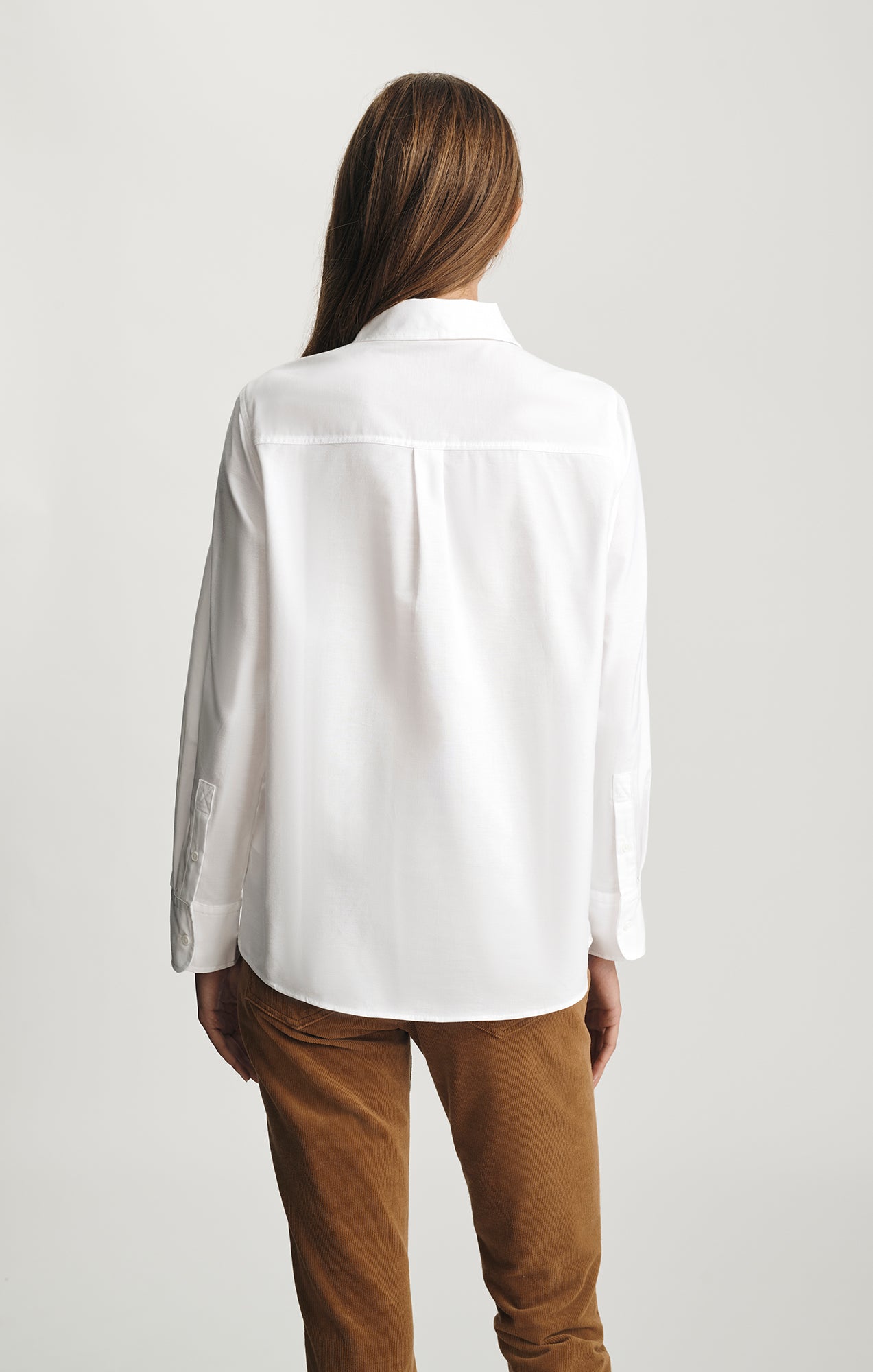 LONG SLEEVE BUTTON-UP SHIRT IN ANTIQUE WHITE - Mavi Jeans