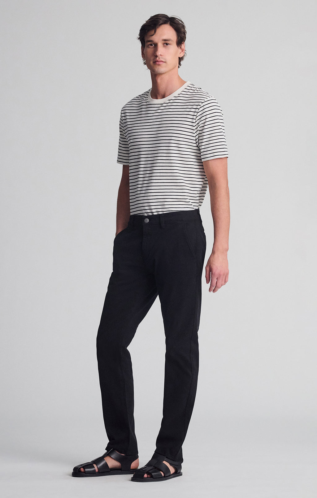 MILTON SLIM STRAIGHT CHINO IN BLACK CASUAL TWILL - Mavi Jeans
