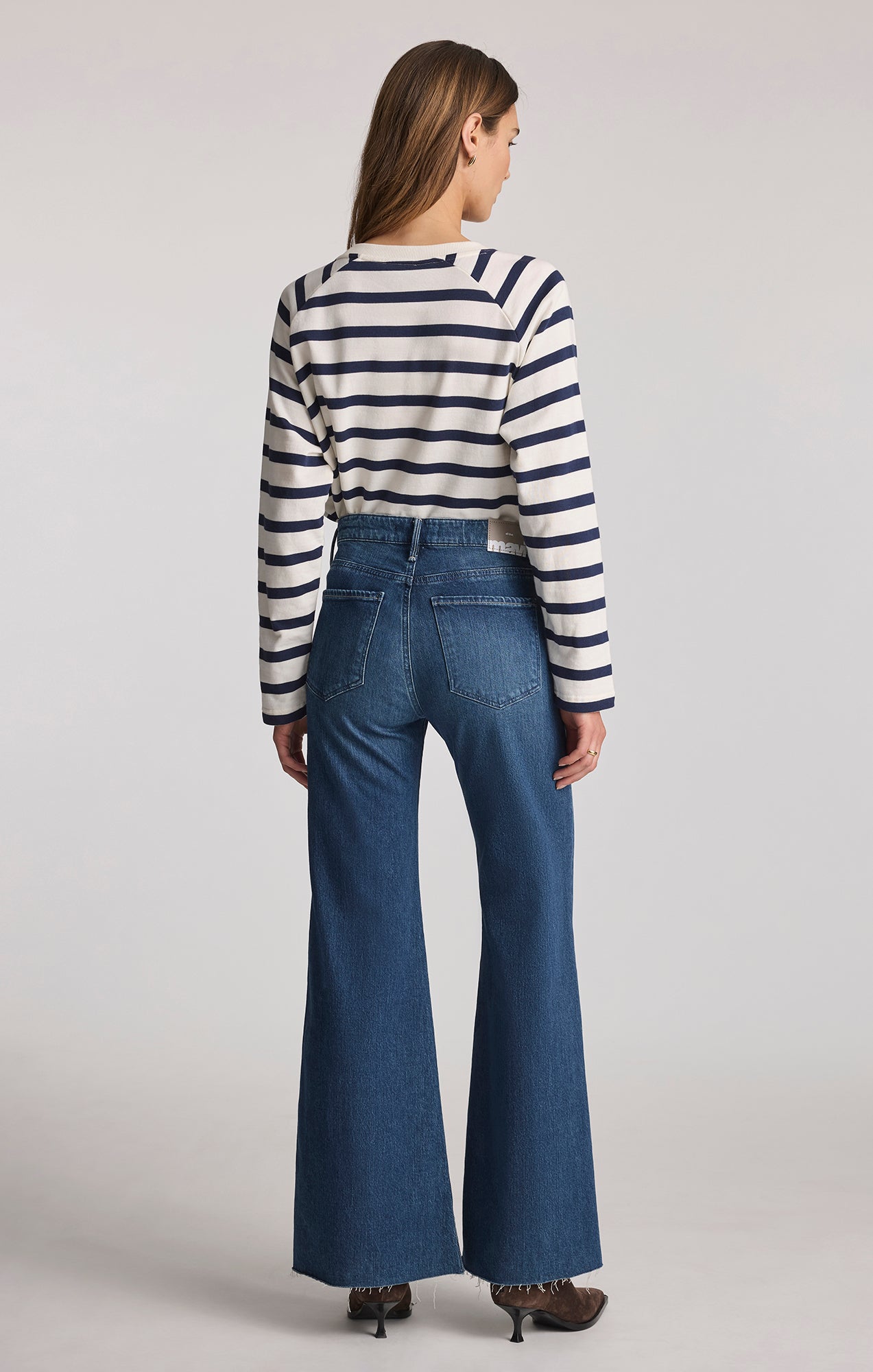 GRACE FLARE IN DARK BRUSHED CLASSIC BLUE - Mavi Jeans