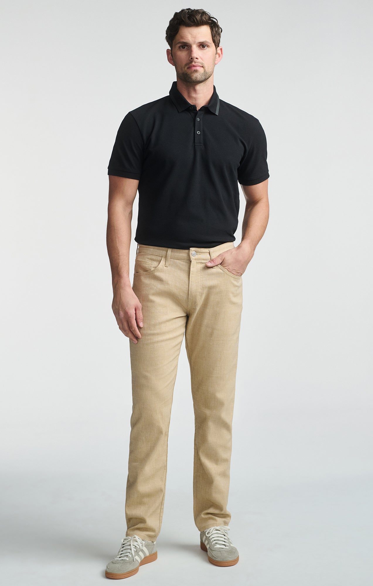MARCUS SLIM STRAIGHT LEG IN BEIGE LINEN - Mavi Jeans