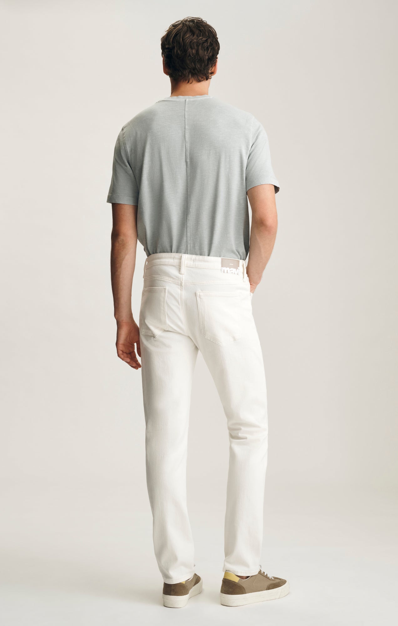 MARCUS SLIM STRAIGHT LEG IN OFF WHITE CLASSIC BLUE - Mavi Jeans
