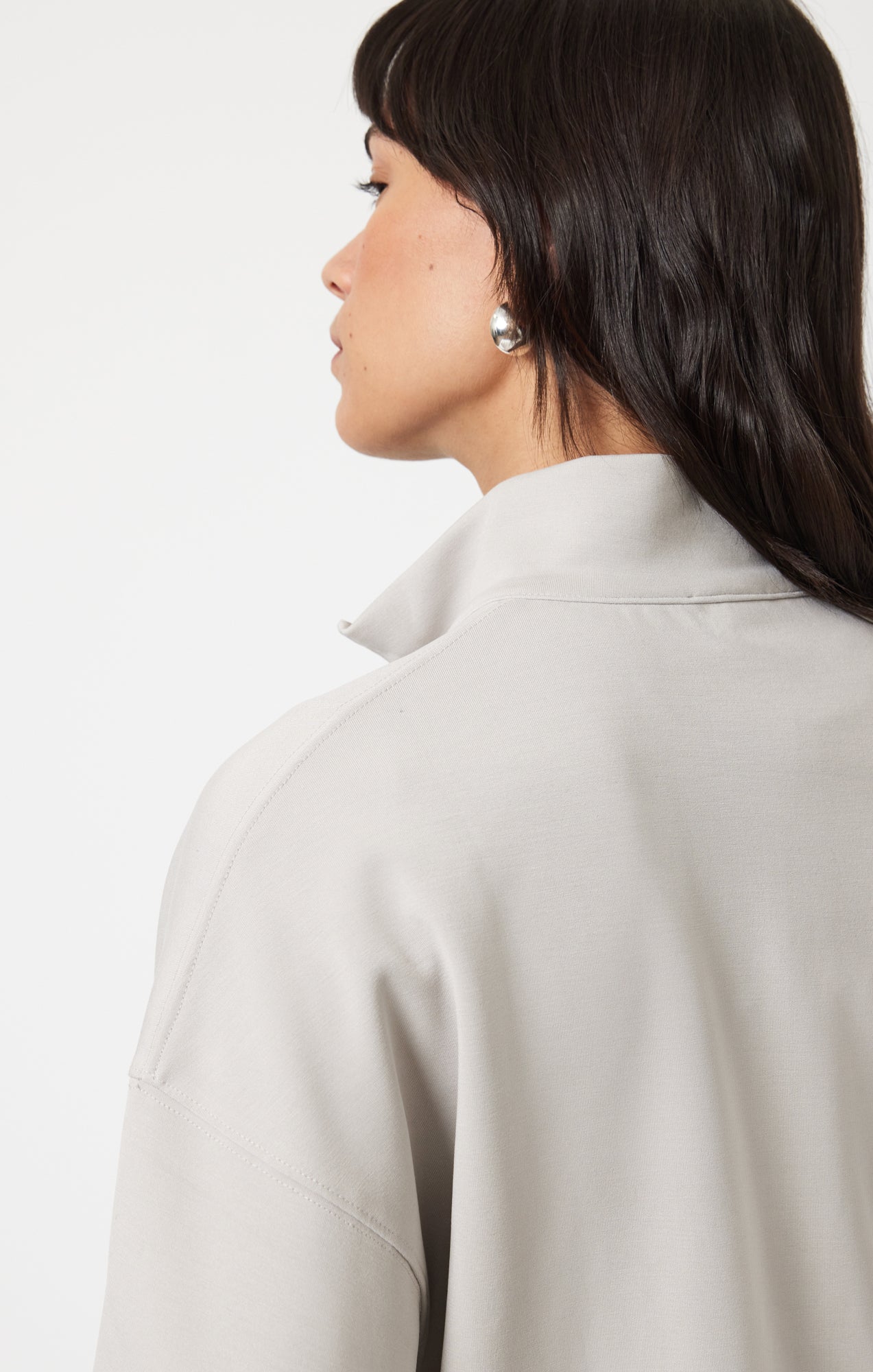 FULL ZIP JACKET IN GRAY VIOLET - Mavi Jeans