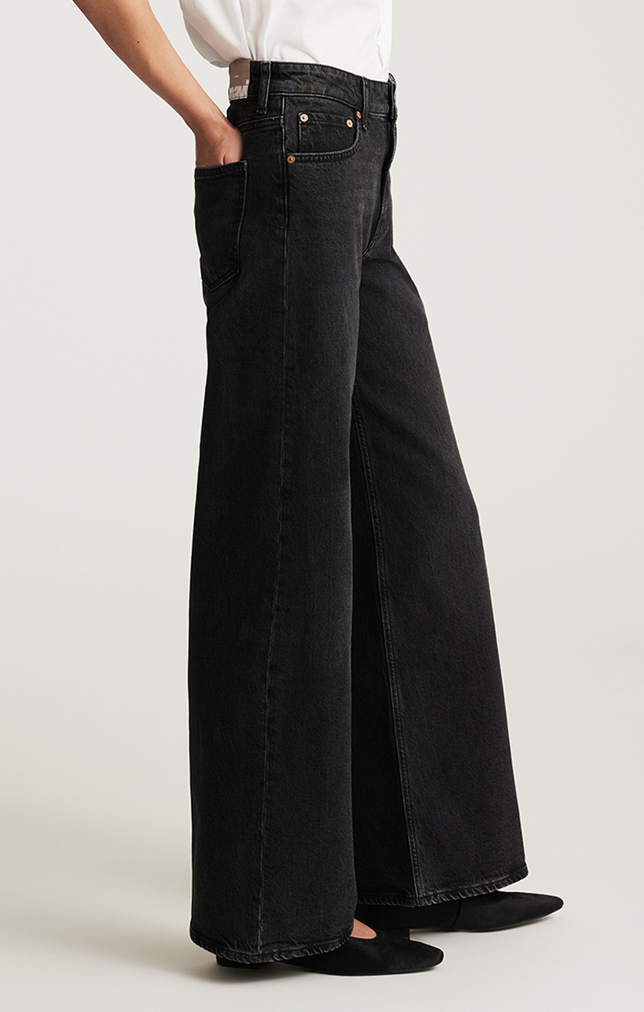 FLORIDA WIDE LEG IN DARK SMOKE CLASSIC BLUE - Mavi Jeans