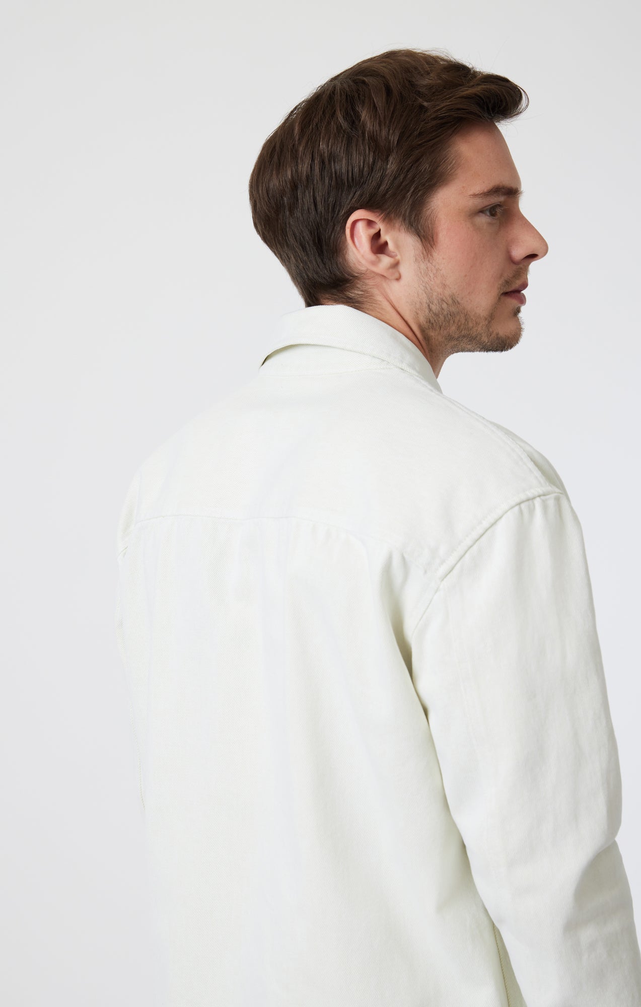 DOUBLE POCKET OVERSHIRT IN ANTIQUE WHITE - Mavi Jeans